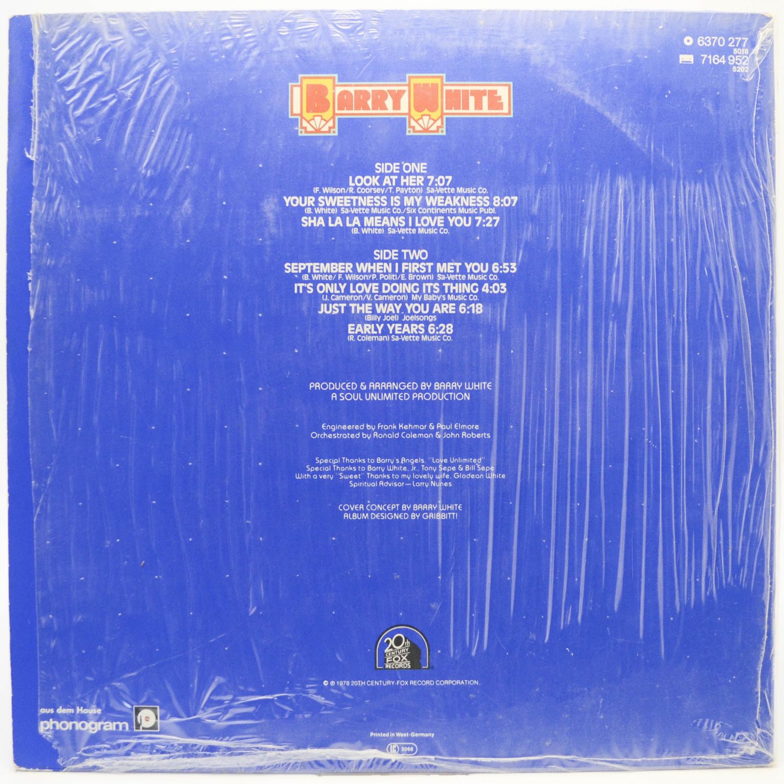 Barry White — Barry White The Man, 1978