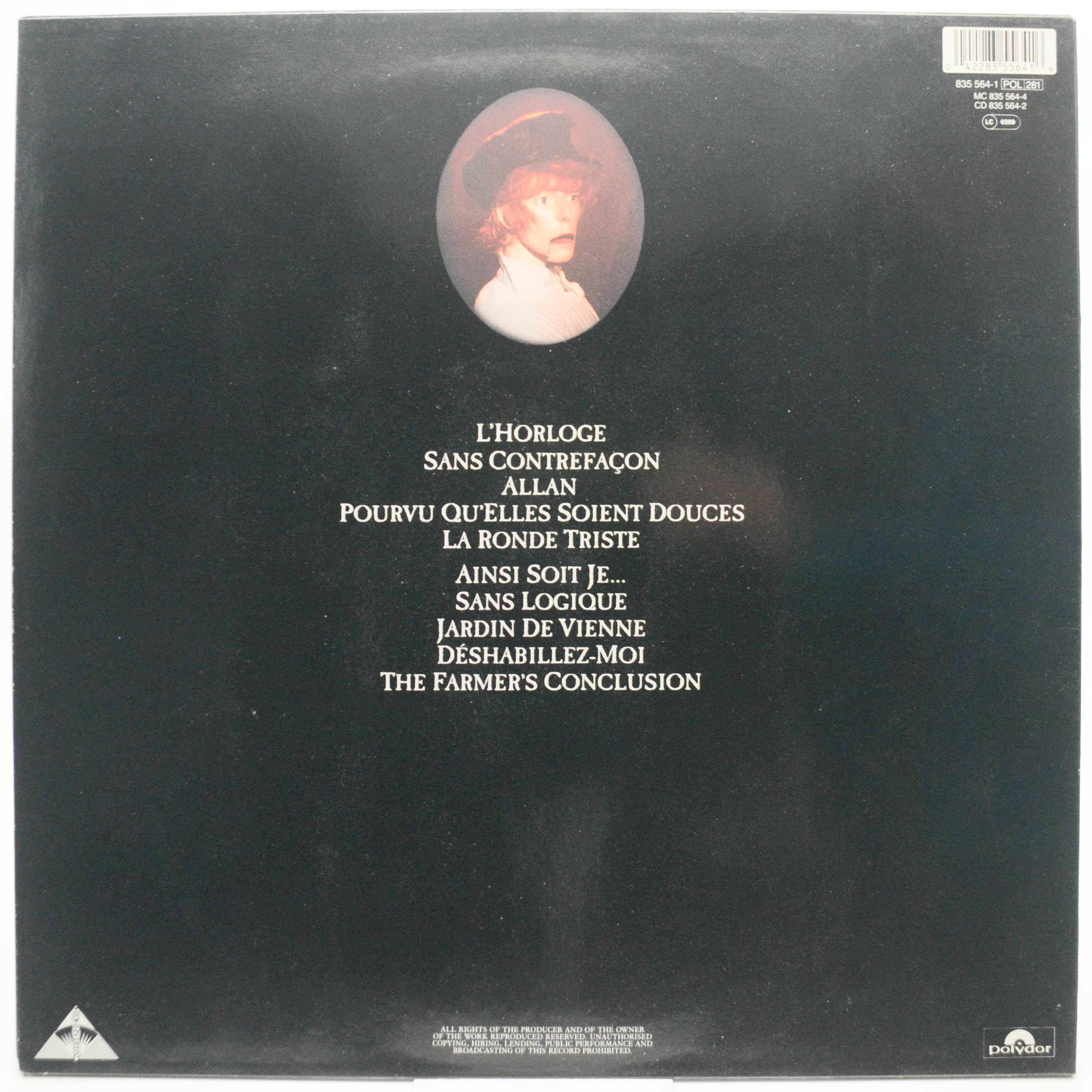 Виниловая пластинка Mylene Farmer — Ainsi Soit Je..., 1988
