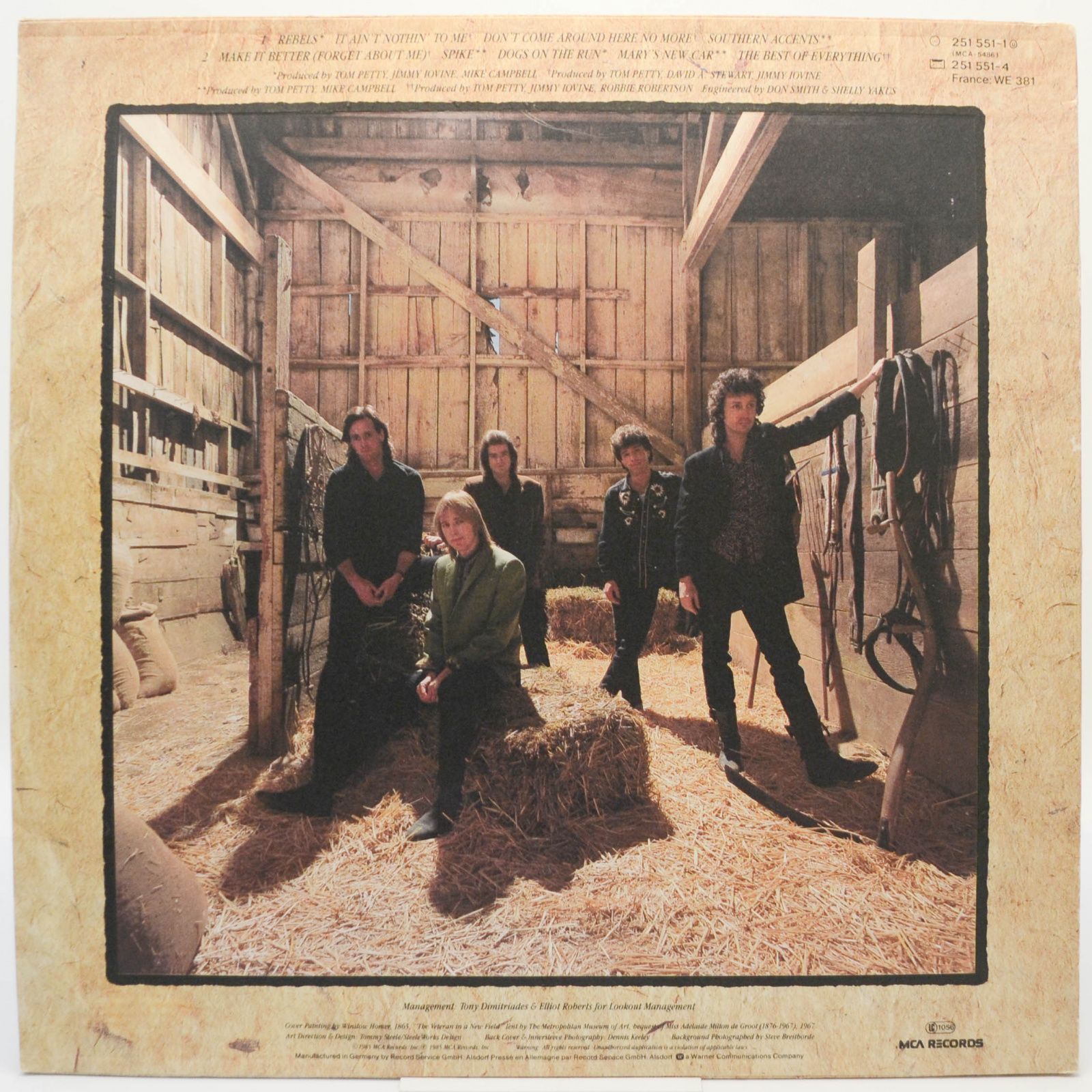 Виниловая пластинка Tom Petty And The Heartbreakers — Southern Accents, 1985