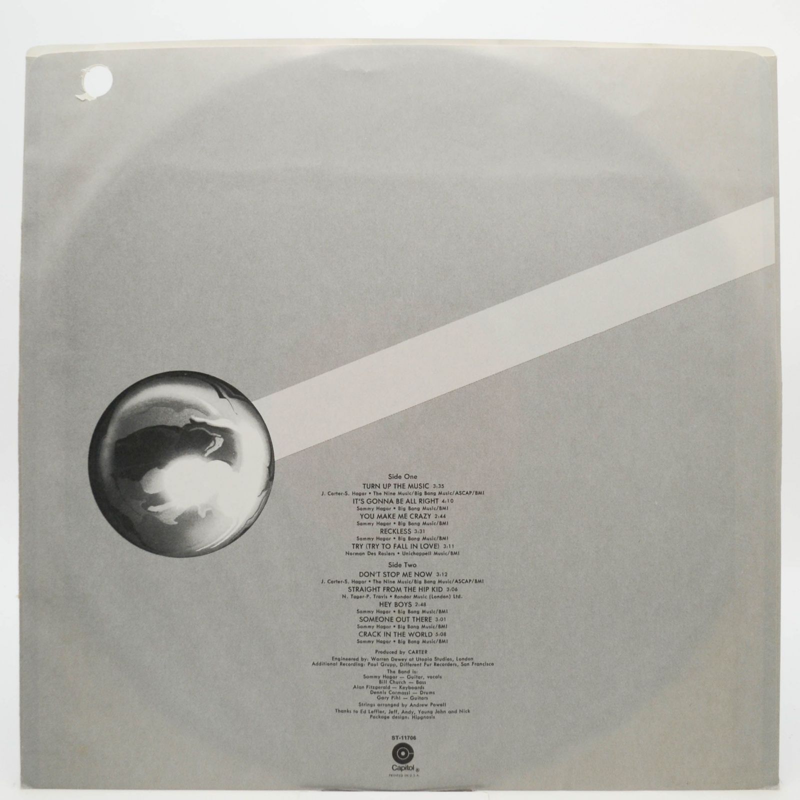 Виниловая пластинка Sammy Hagar — Musical Chairs (1-st, USA), 1977