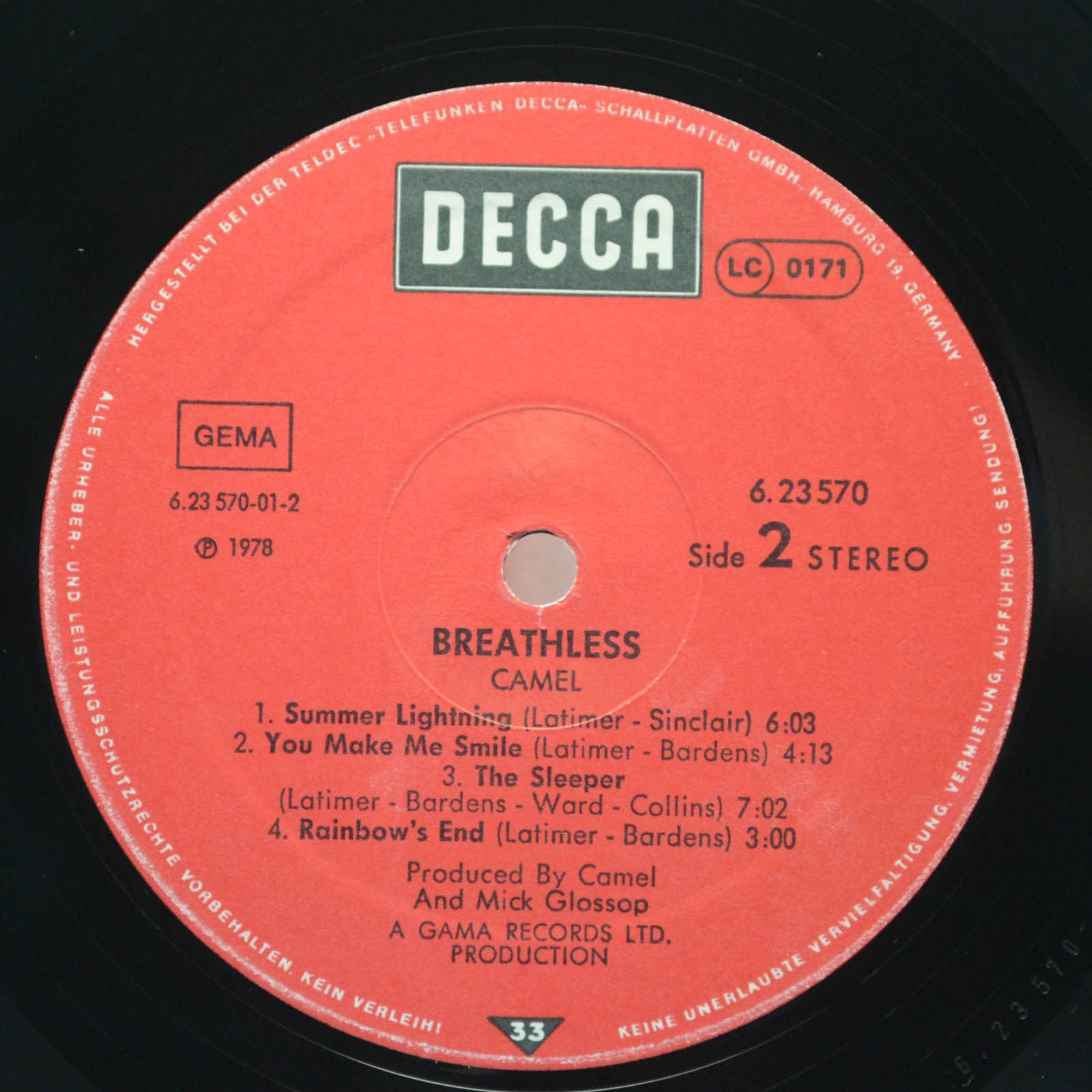 Camel — Breathless, 1978