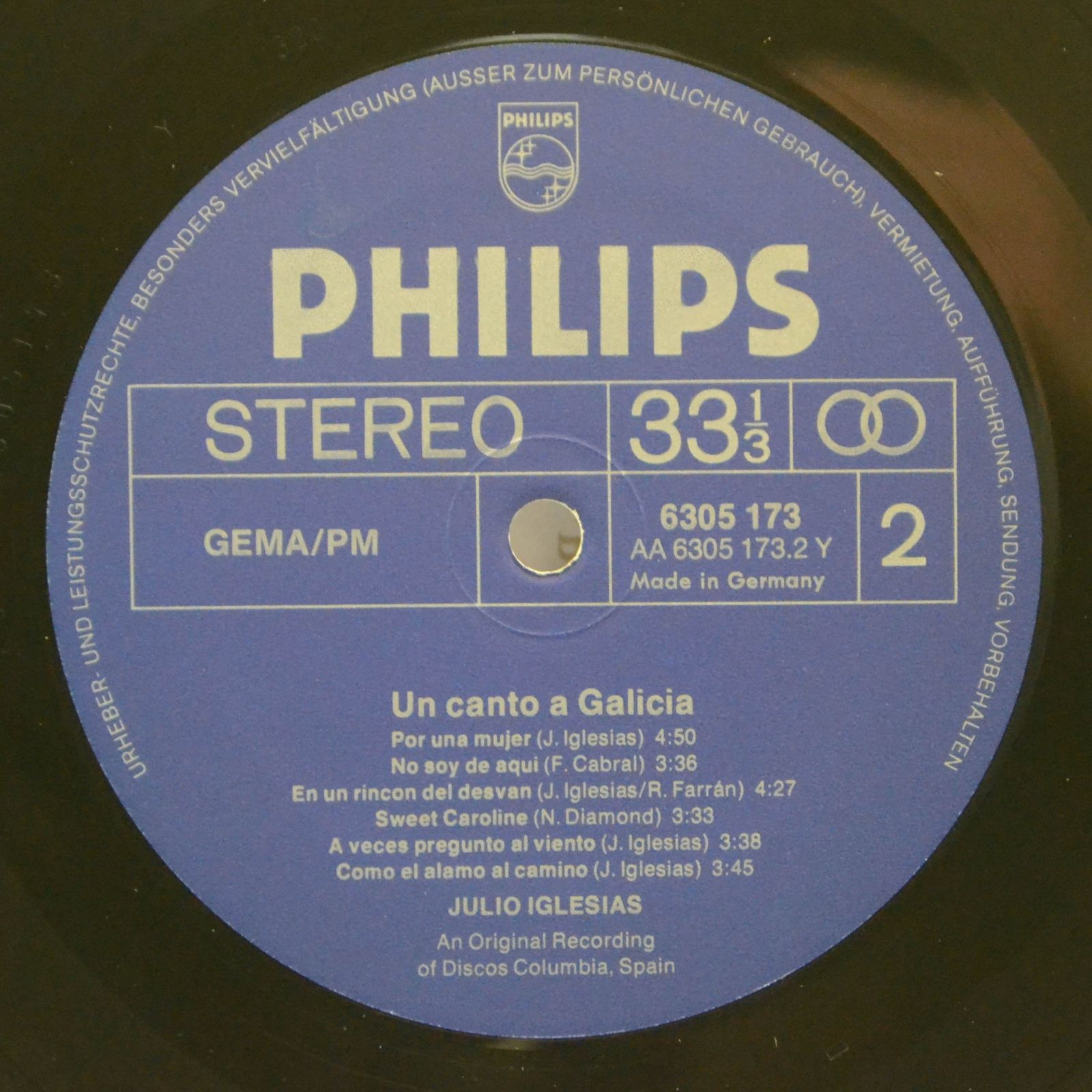 Julio Iglesias — Un Canto A Galicia, 1972