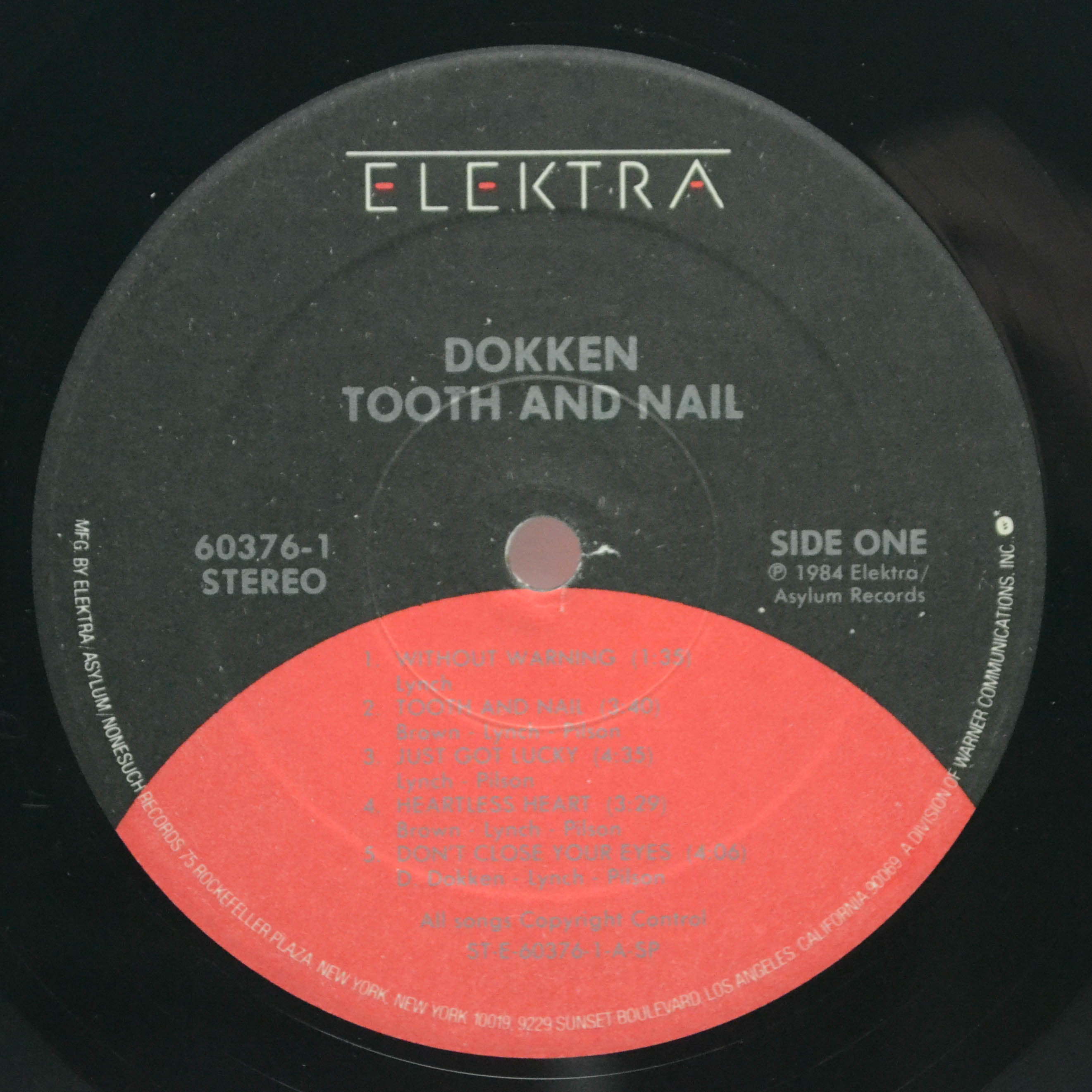 Виниловая пластинка Dokken — Tooth And Nail (1-st, USA), 1984