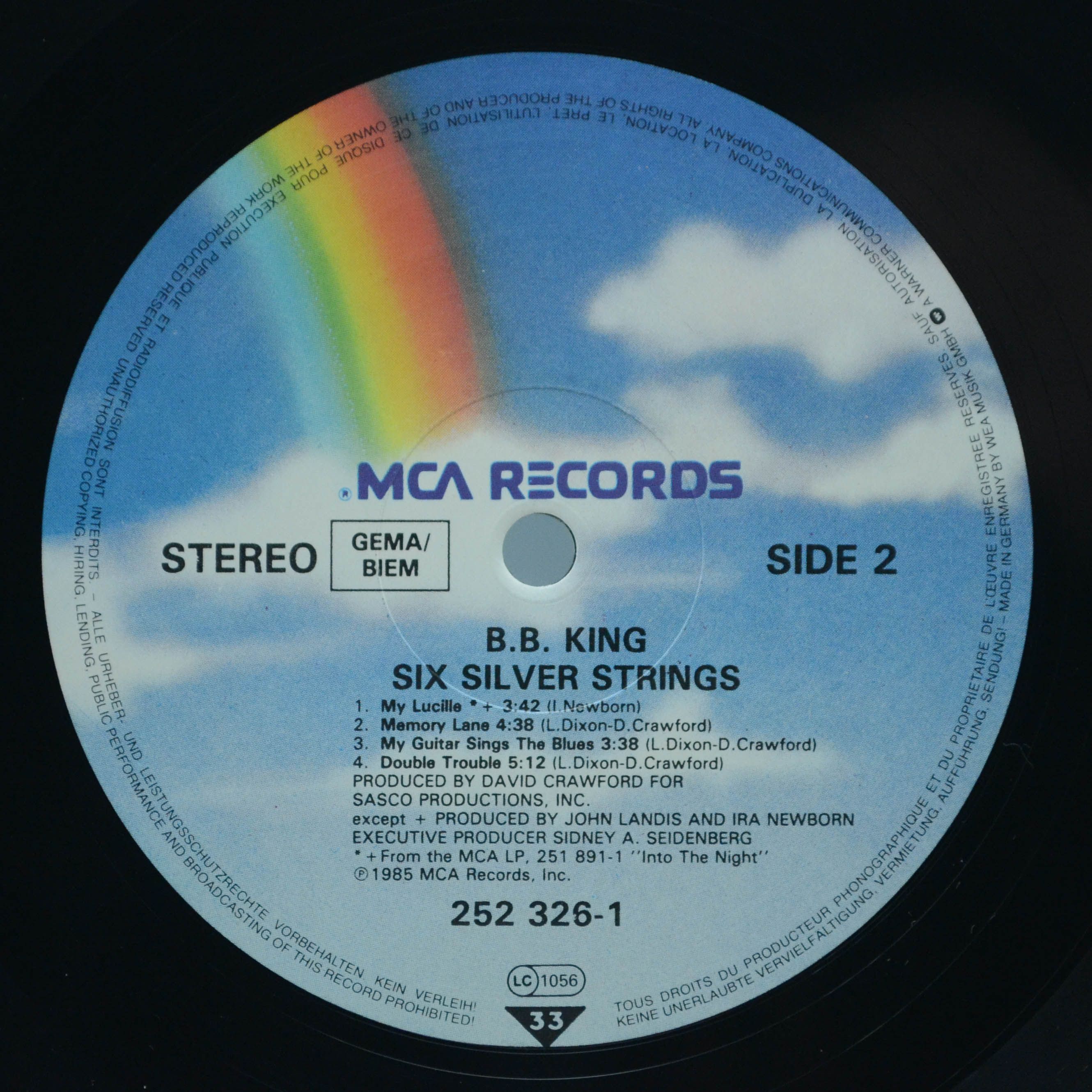 B.B. King — Six Silver Strings, 1985