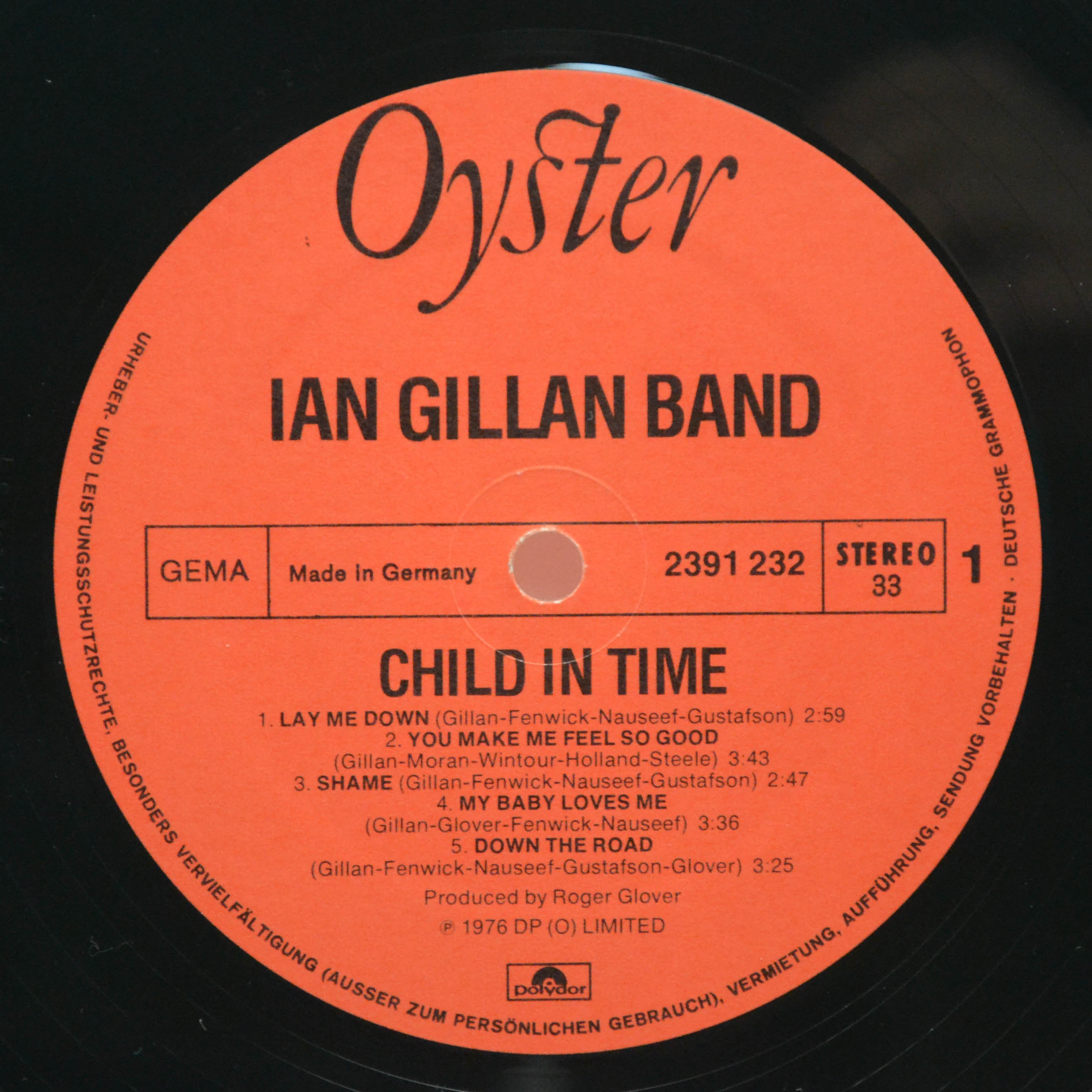 Виниловая пластинка Ian Gillan Band — Child In Time, 1976