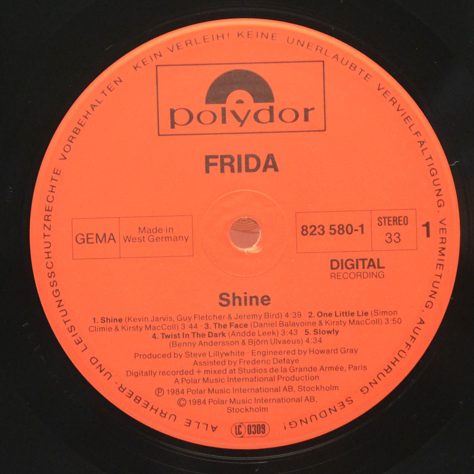 Виниловая пластинка Frida — Shine, 1984