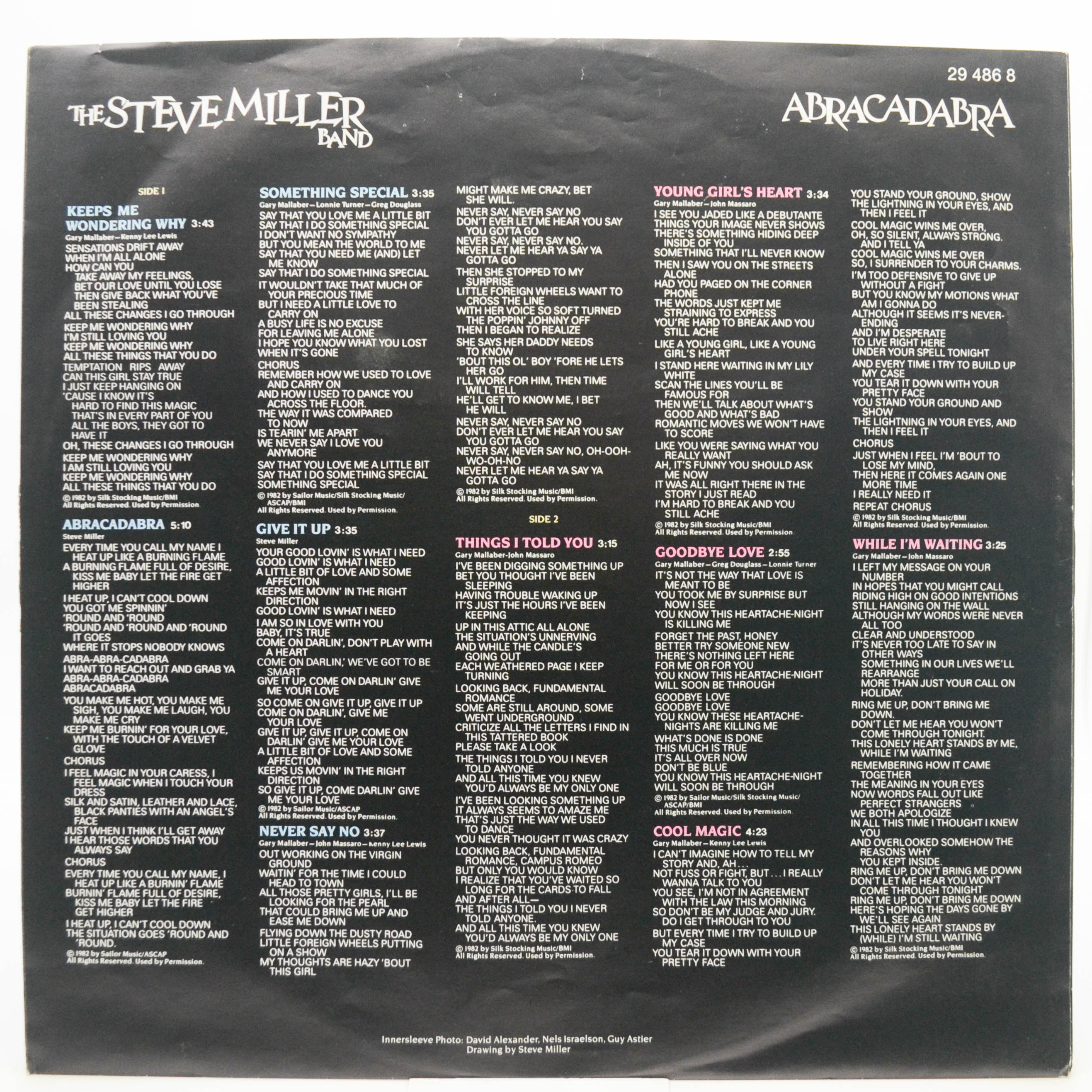 Виниловая пластинка Steve Miller Band — Abracadabra, 1982
