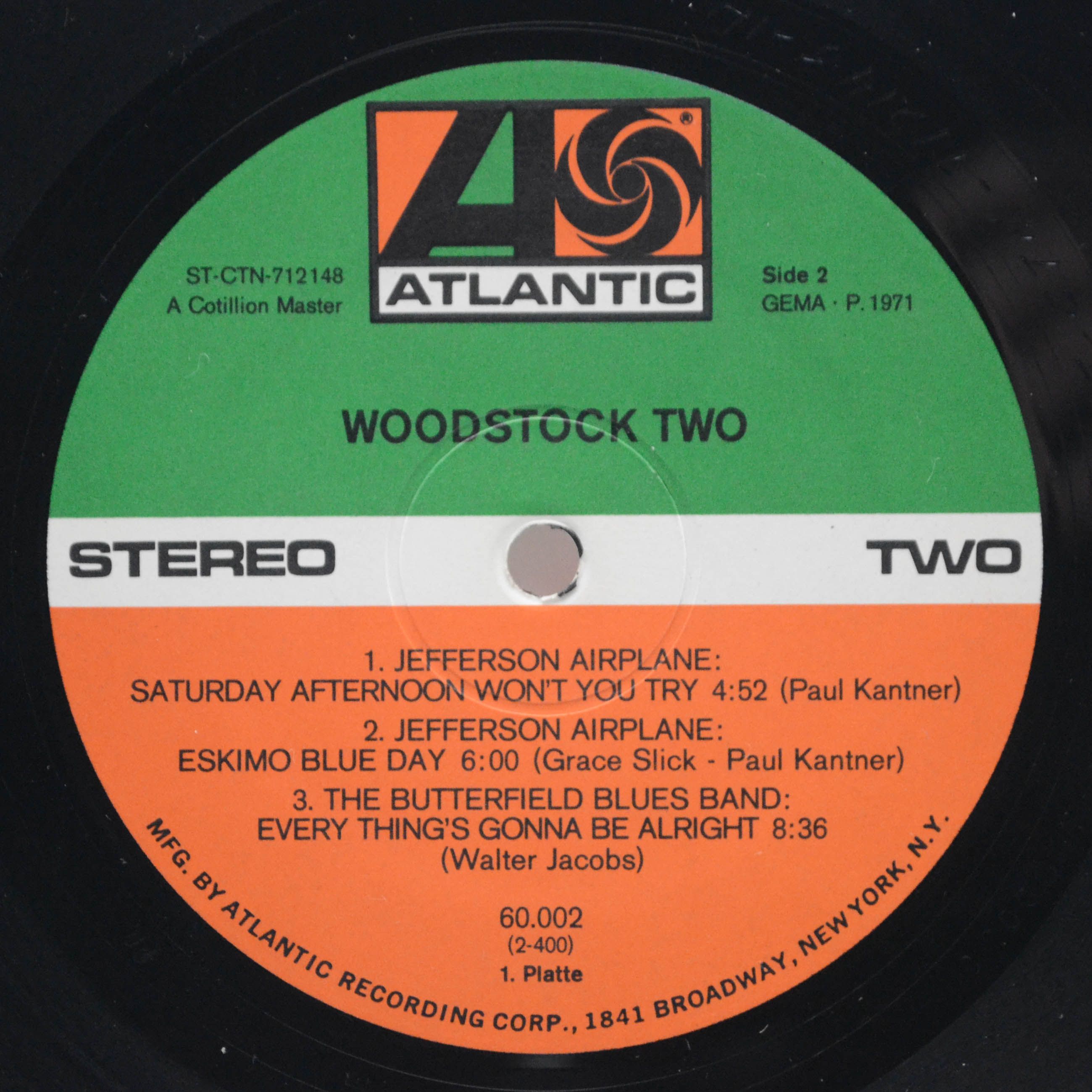 Various — Woodstock Two (2LP), 1971