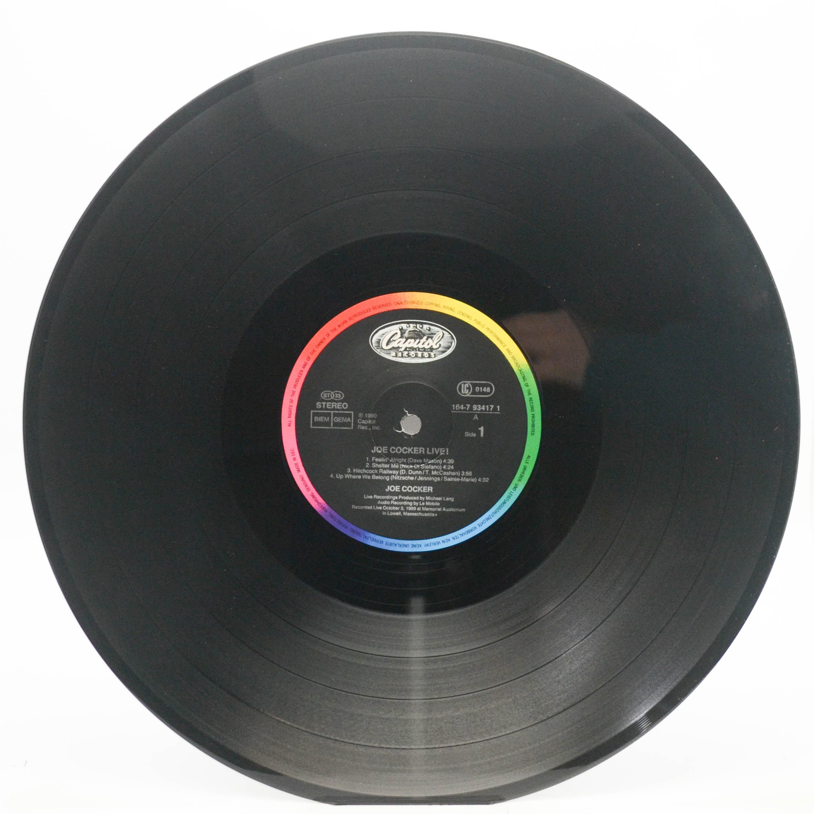 Joe Cocker — Joe Cocker Live! (2LP), 1990