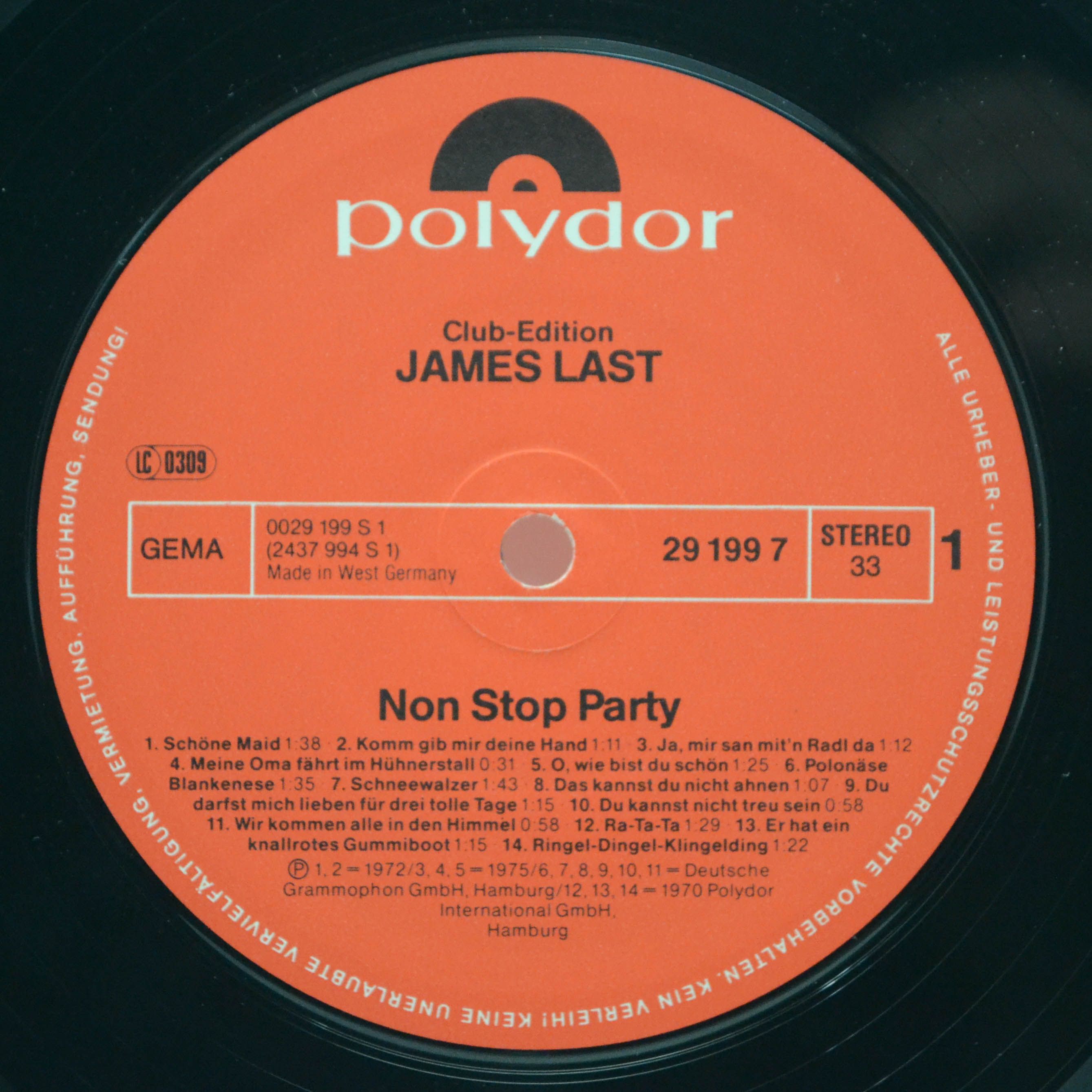James Last — Non Stop Party, 1978