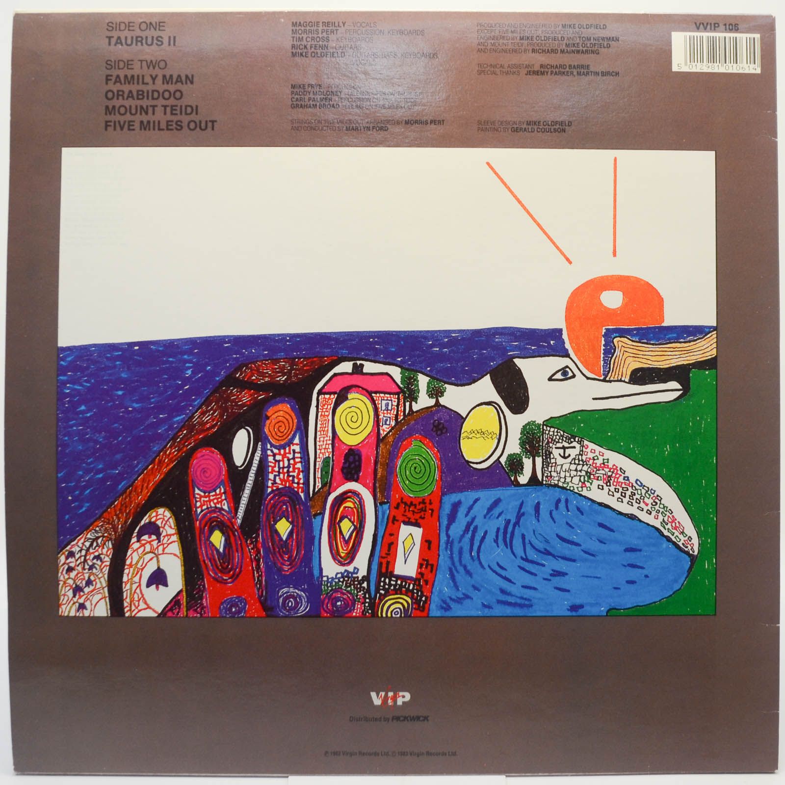 Mike Oldfield — Five Miles Out (UK), 1982