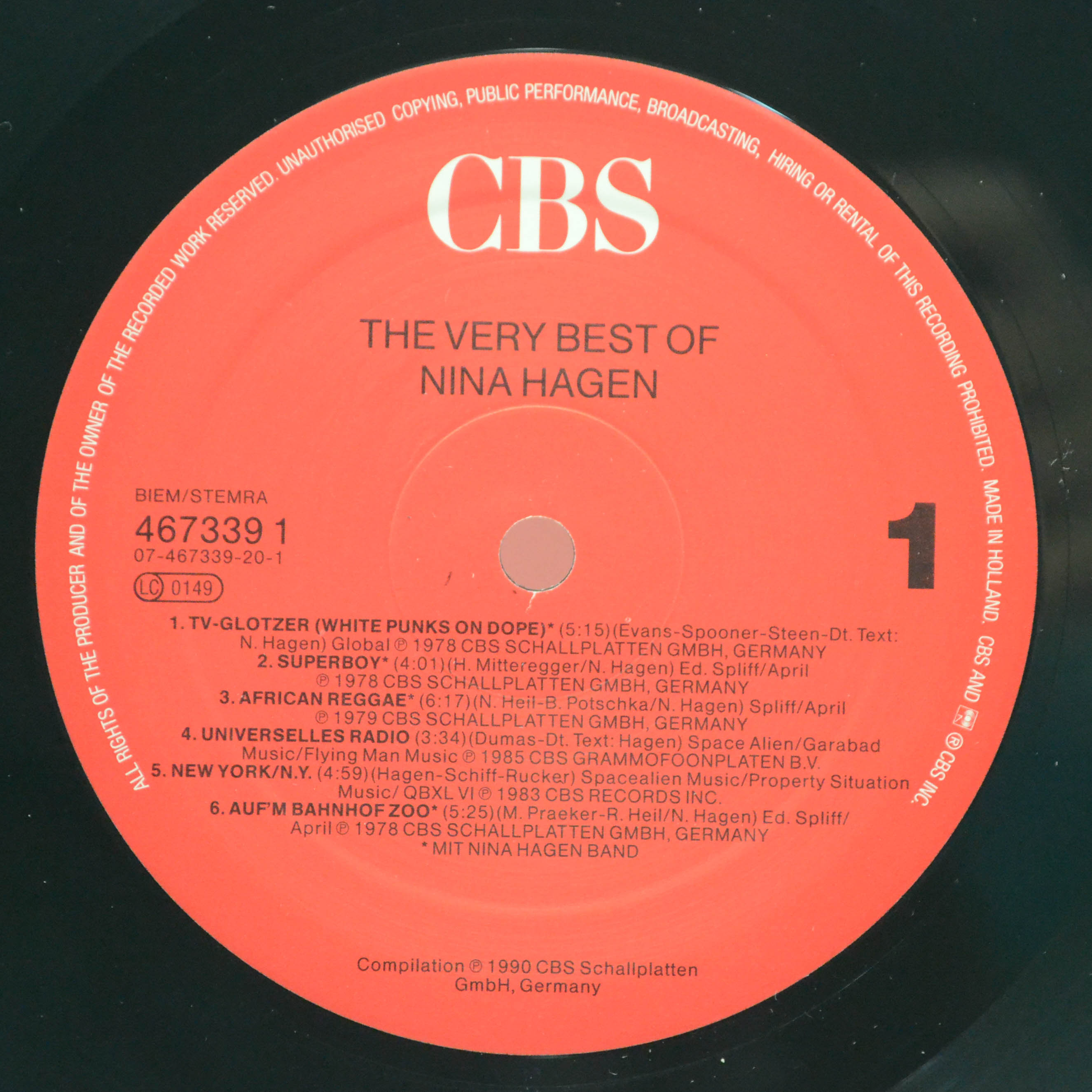 Nina Hagen — The Very Best Of, 1990