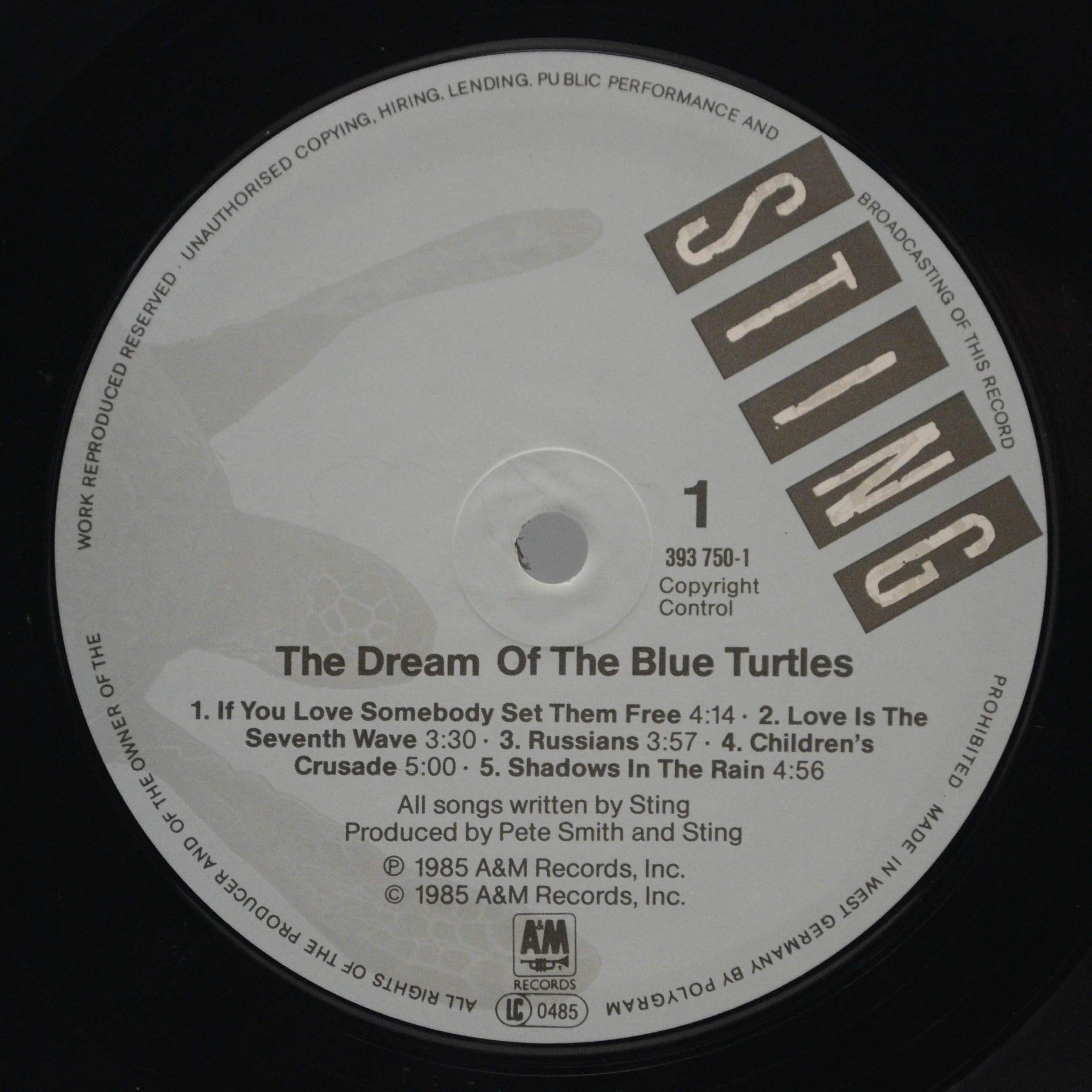 Sting — The Dream Of The Blue Turtles, 1985