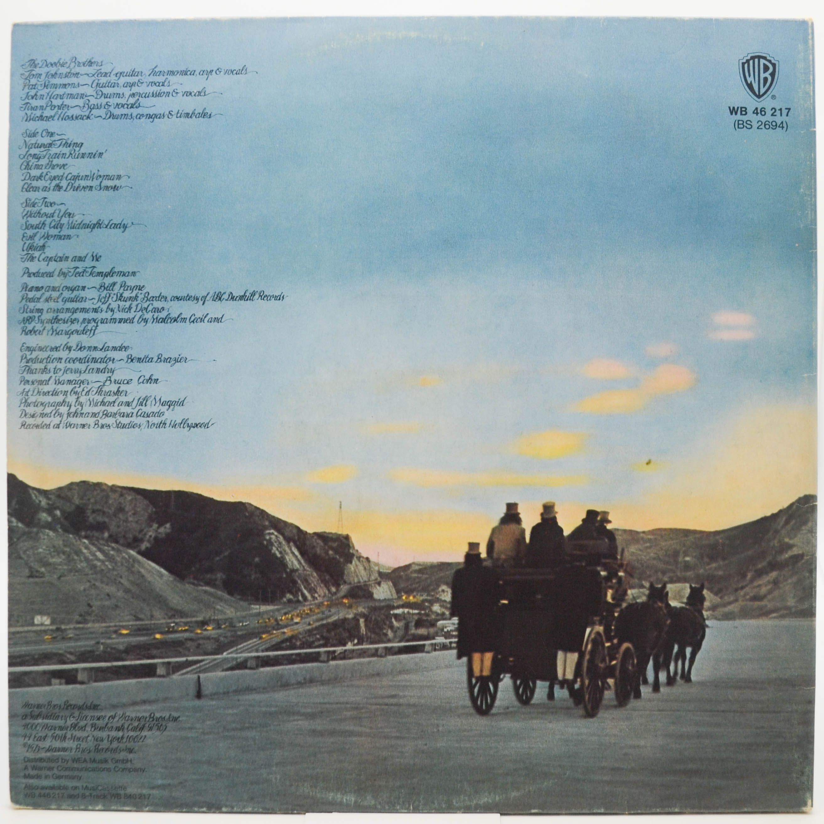 Виниловая пластинка Doobie Brothers — The Captain And Me, 1973