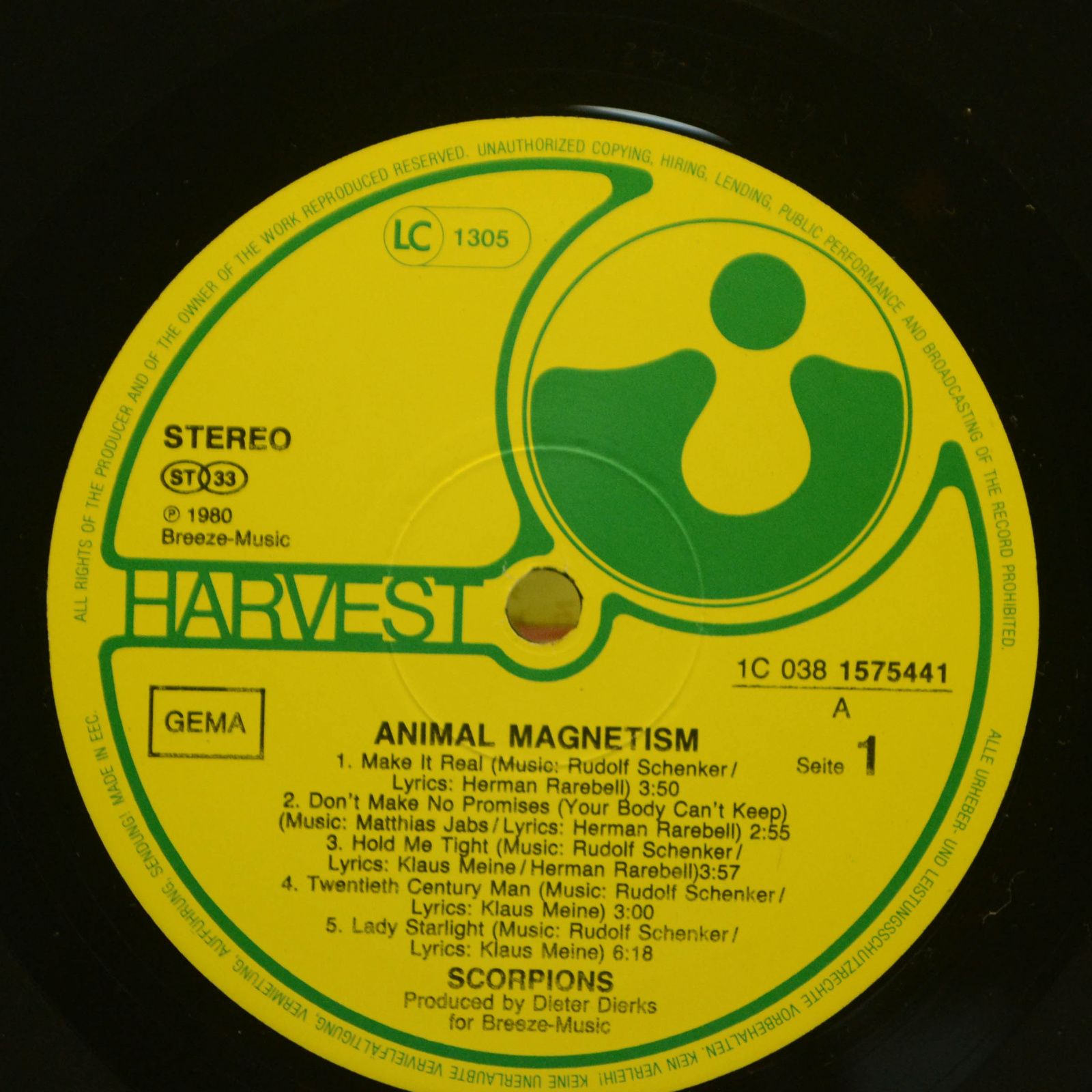 Виниловая пластинка Scorpions — Animal Magnetism, 1984