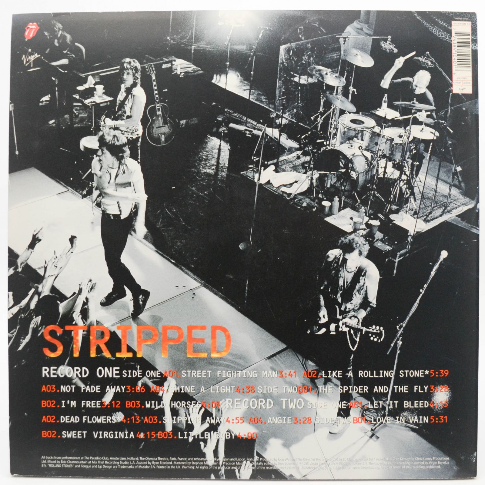 Rolling Stones — Stripped (2LP, 1-st, UK), 1995