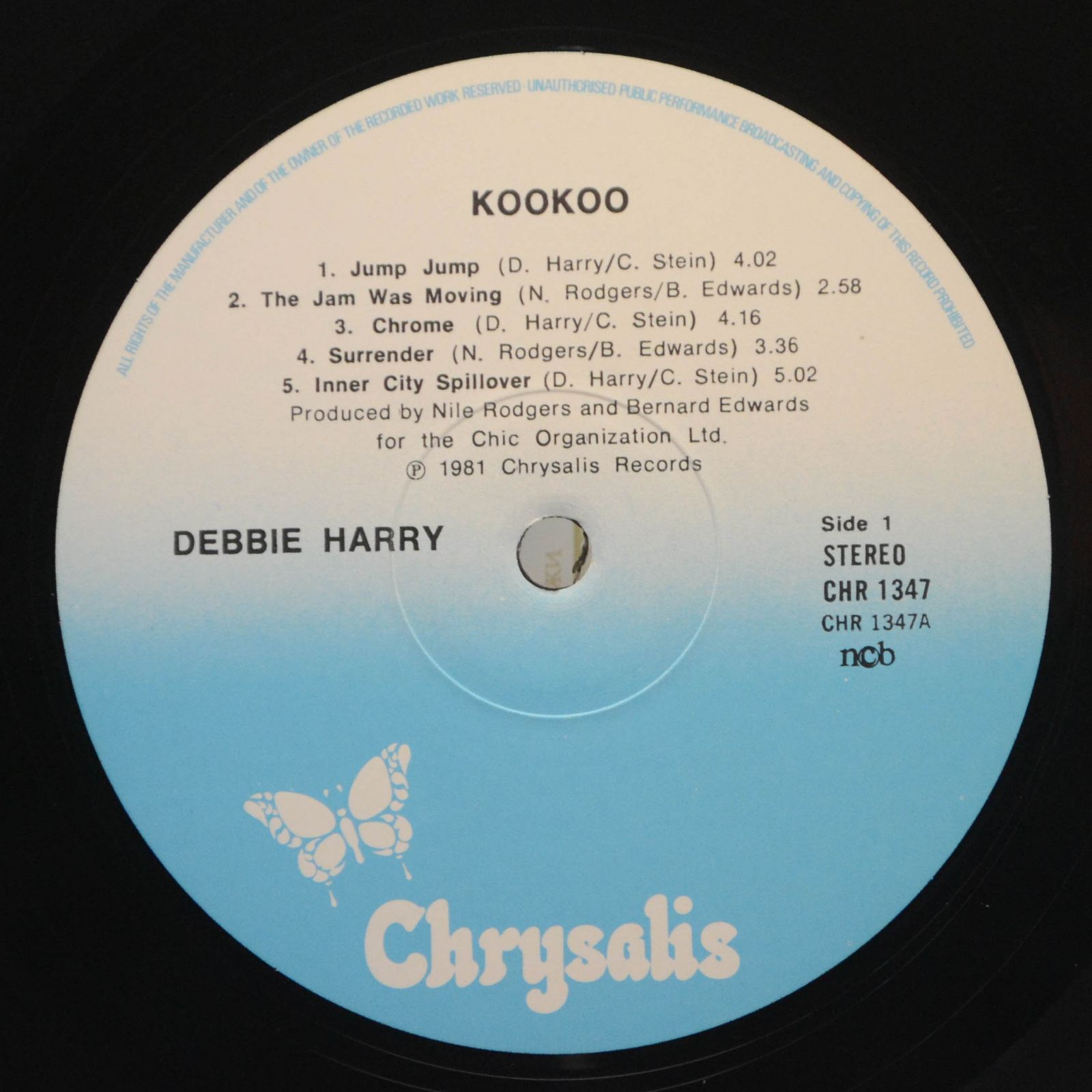 Виниловая пластинка Debbie Harry — KooKoo, 1981