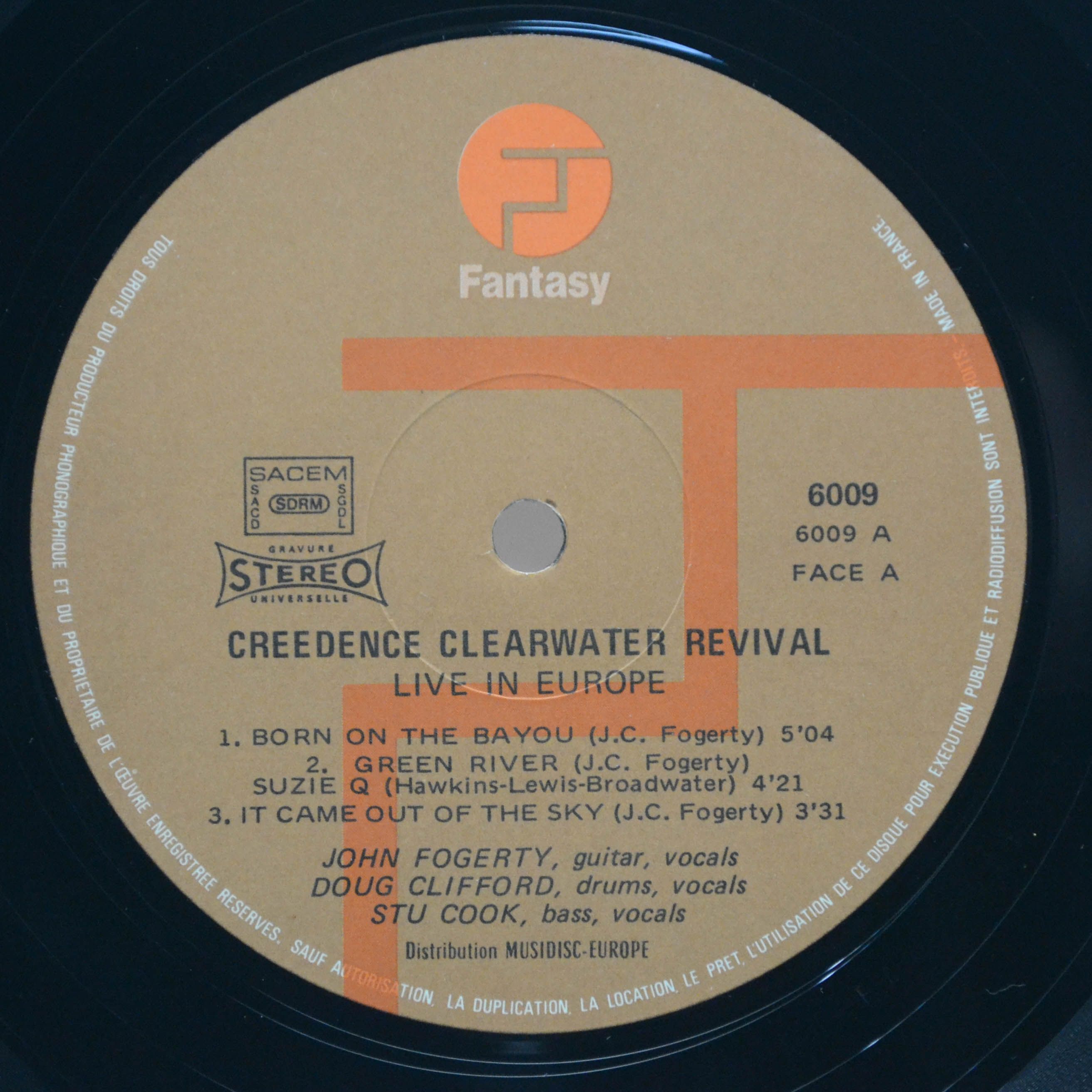 Creedence Clearwater Revival — Live In Europe (2LP), 1973