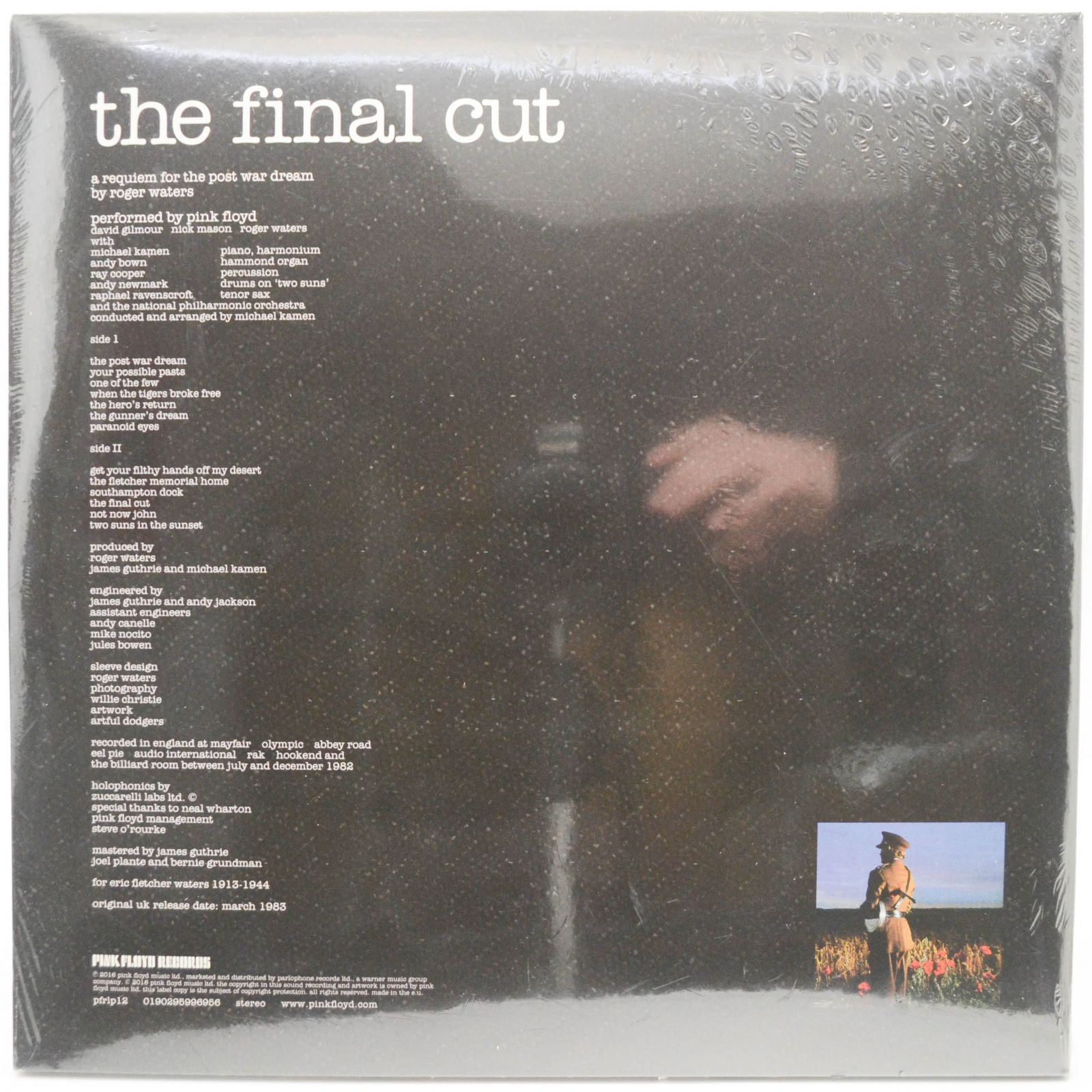 Виниловая пластинка Pink Floyd — The Final Cut, 1982