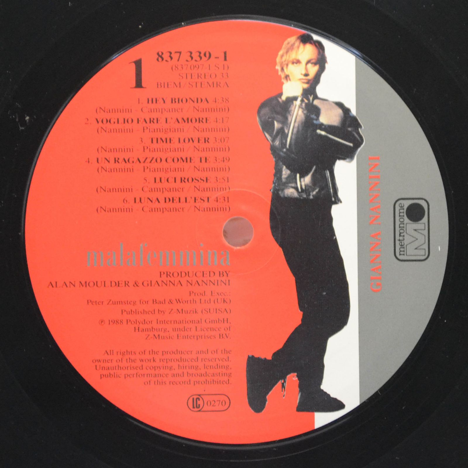 Gianna Nannini — Malafemmina, 1988