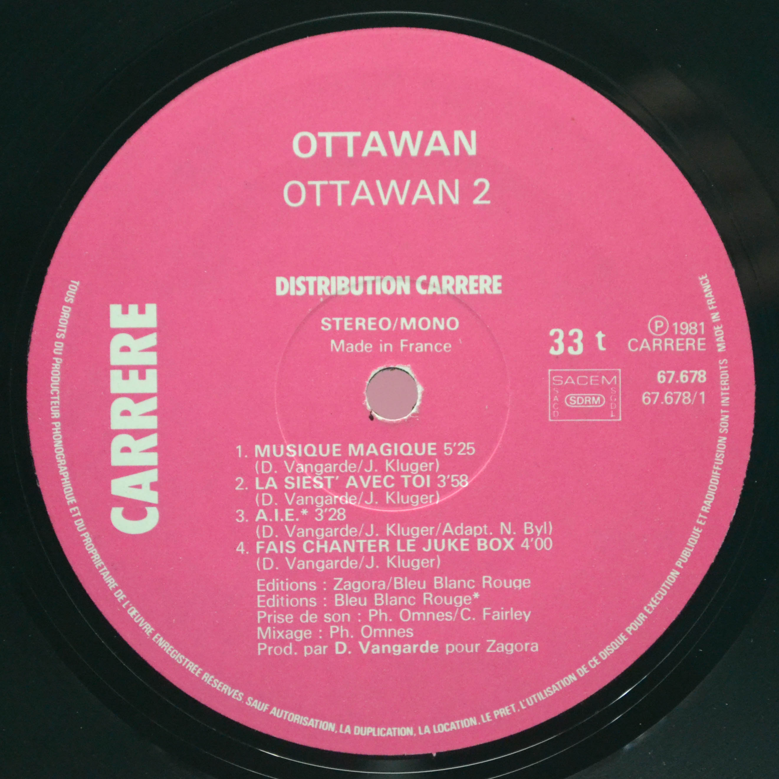 Ottawan — Ottawan 2 (France), 1981