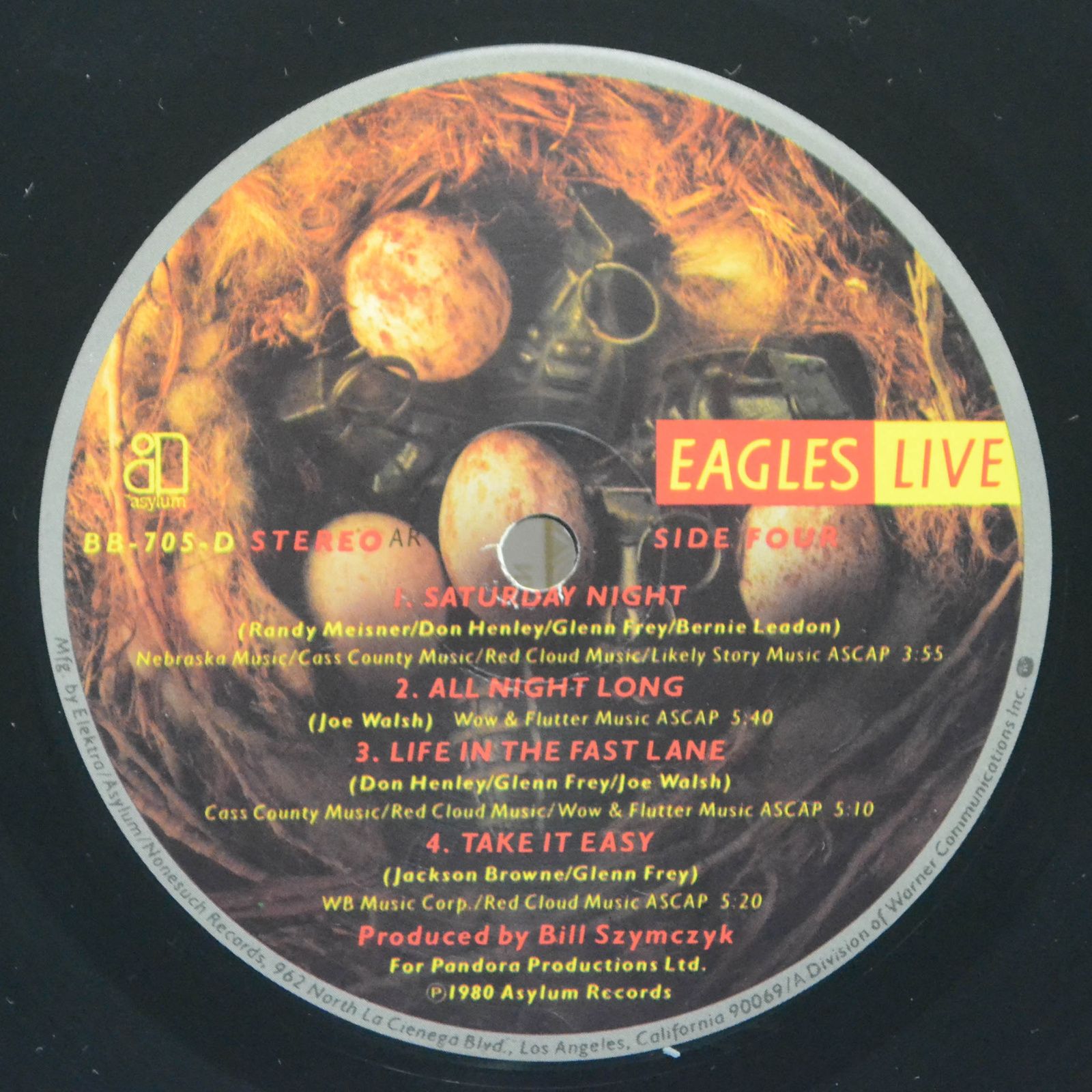 Eagles — Eagles Live (2LP, USA, poster), 1980