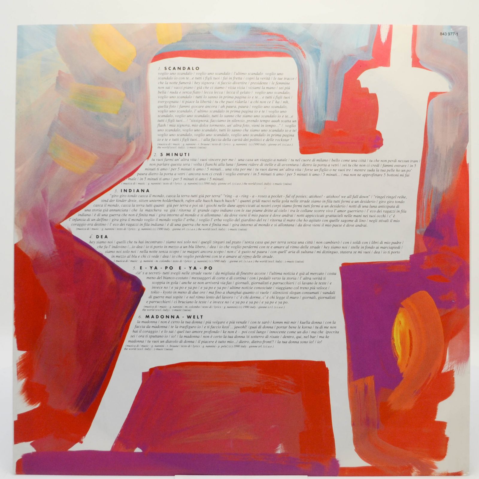 Gianna Nannini — Scandalo, 1990