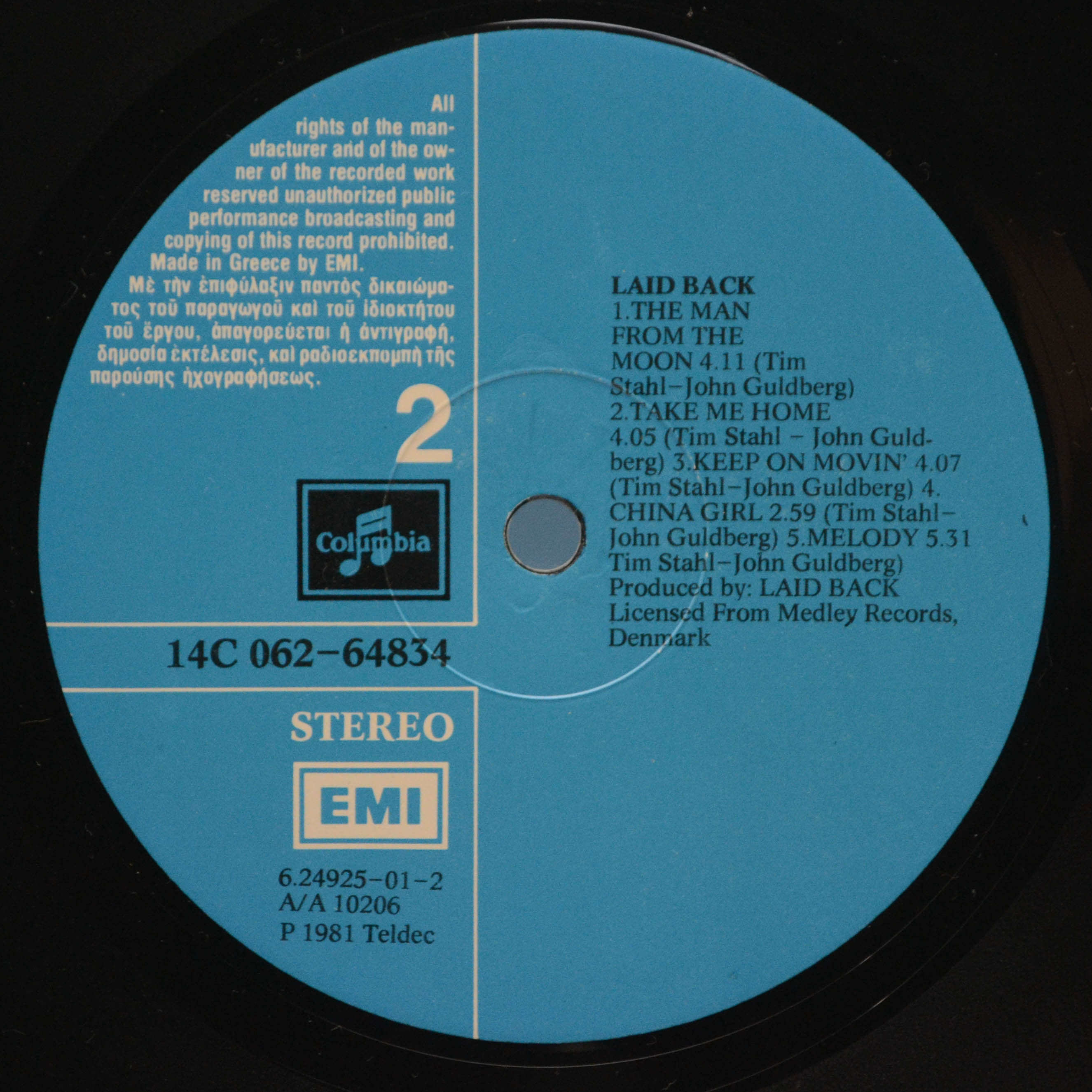 Laid Back — Laid Back, 1981