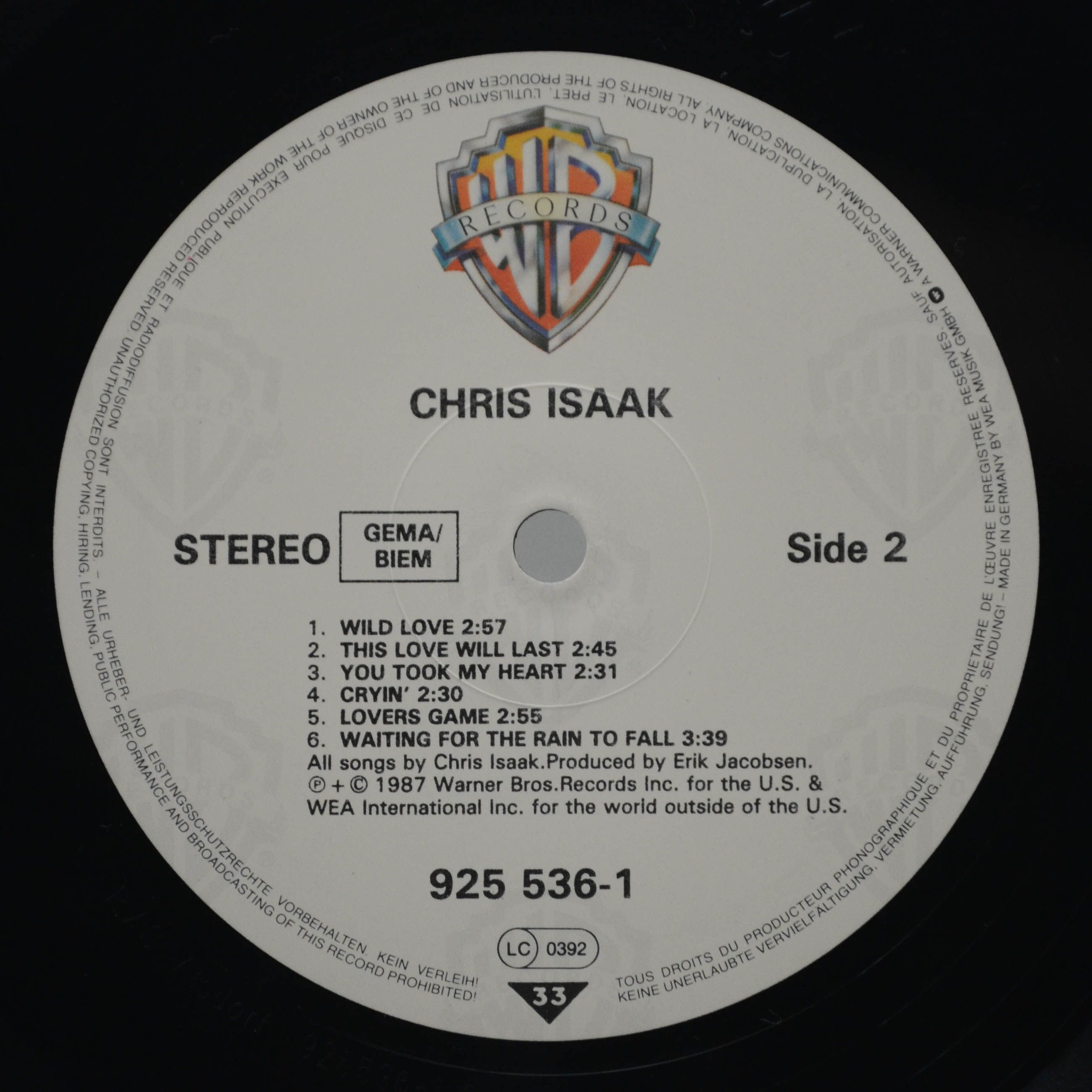 Chris Isaak — Chris Isaak, 1987