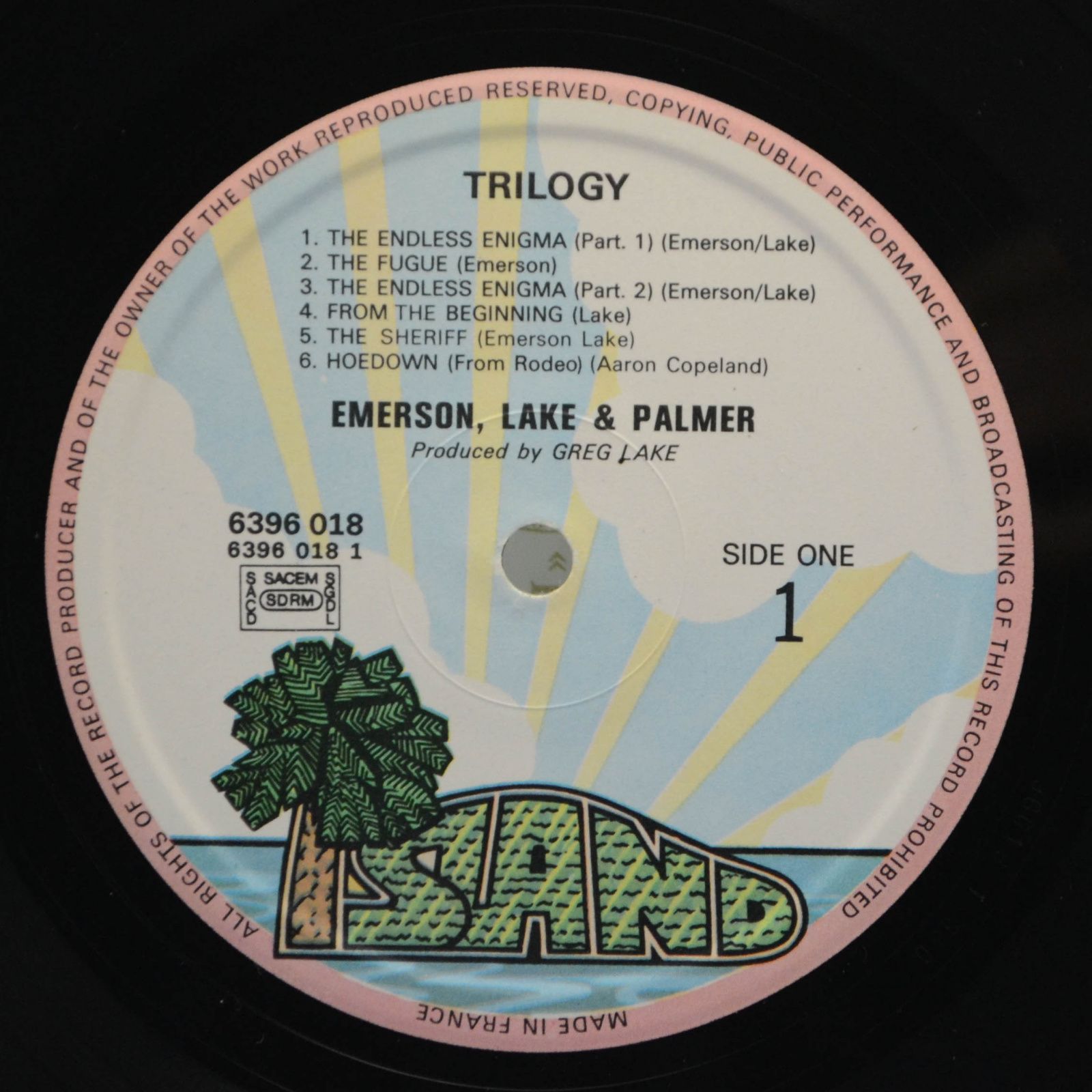 Виниловая пластинка Emerson, Lake & Palmer — Trilogy, 1972