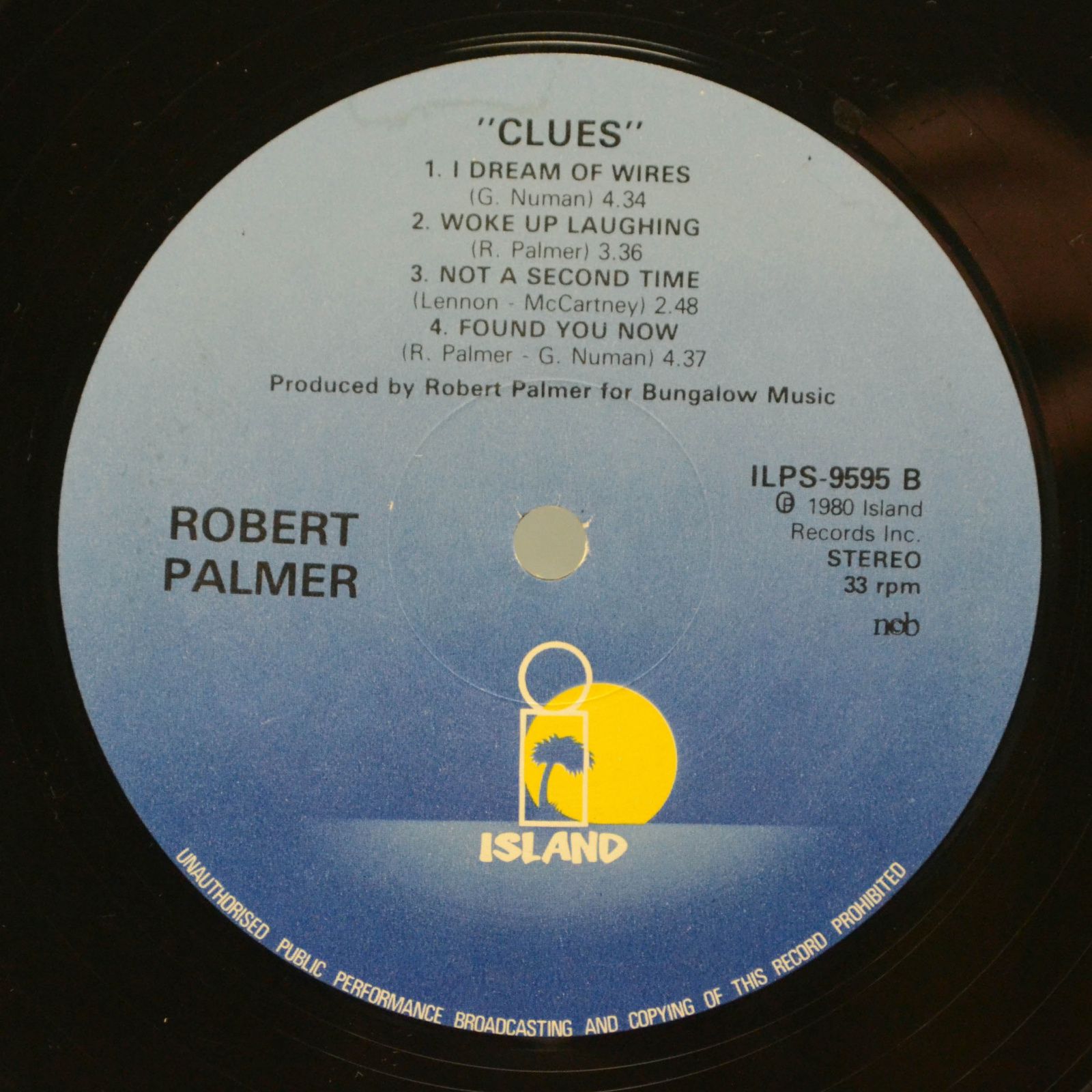 Robert Palmer — Clues, 1980
