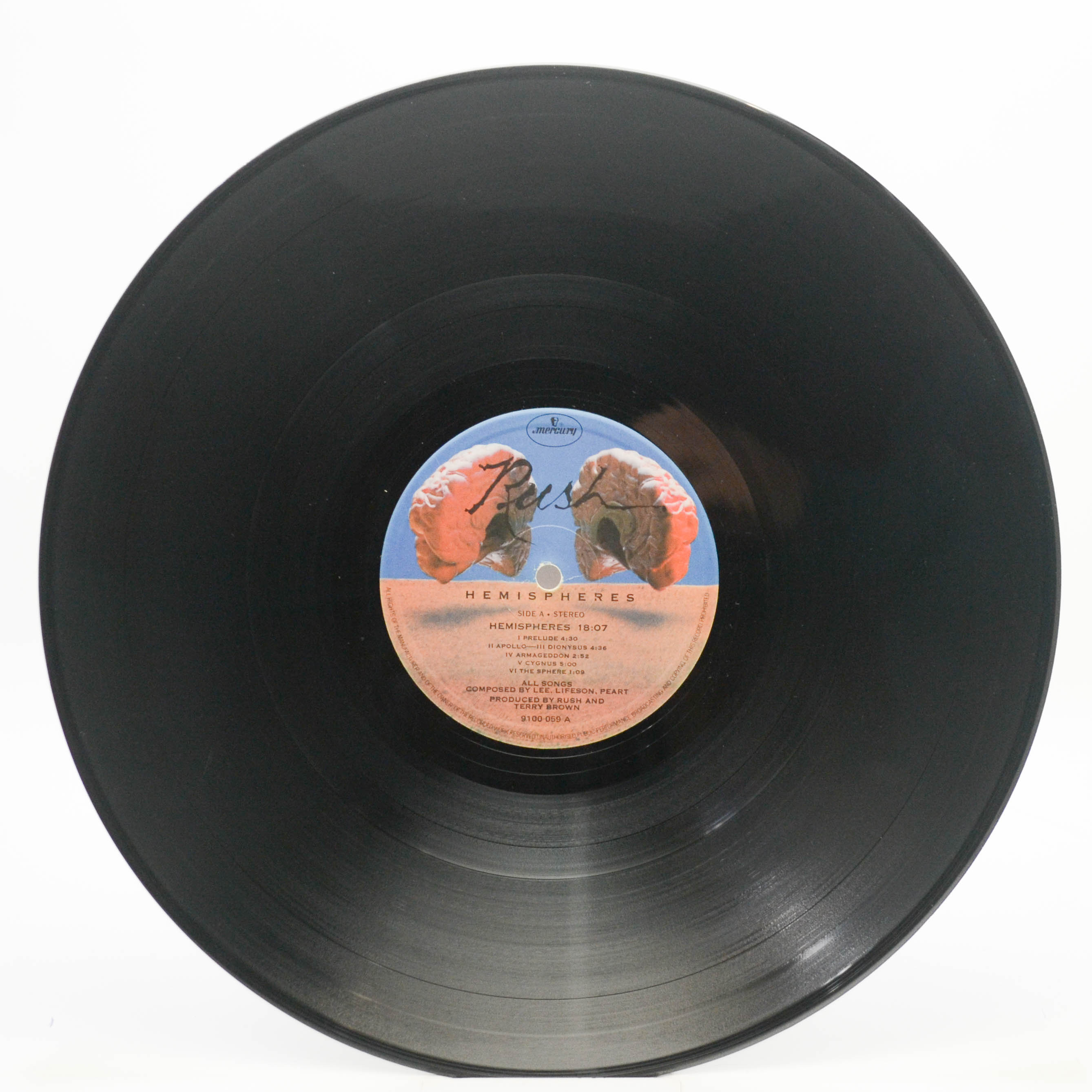 Виниловая пластинка Rush — Hemispheres (UK), 1978