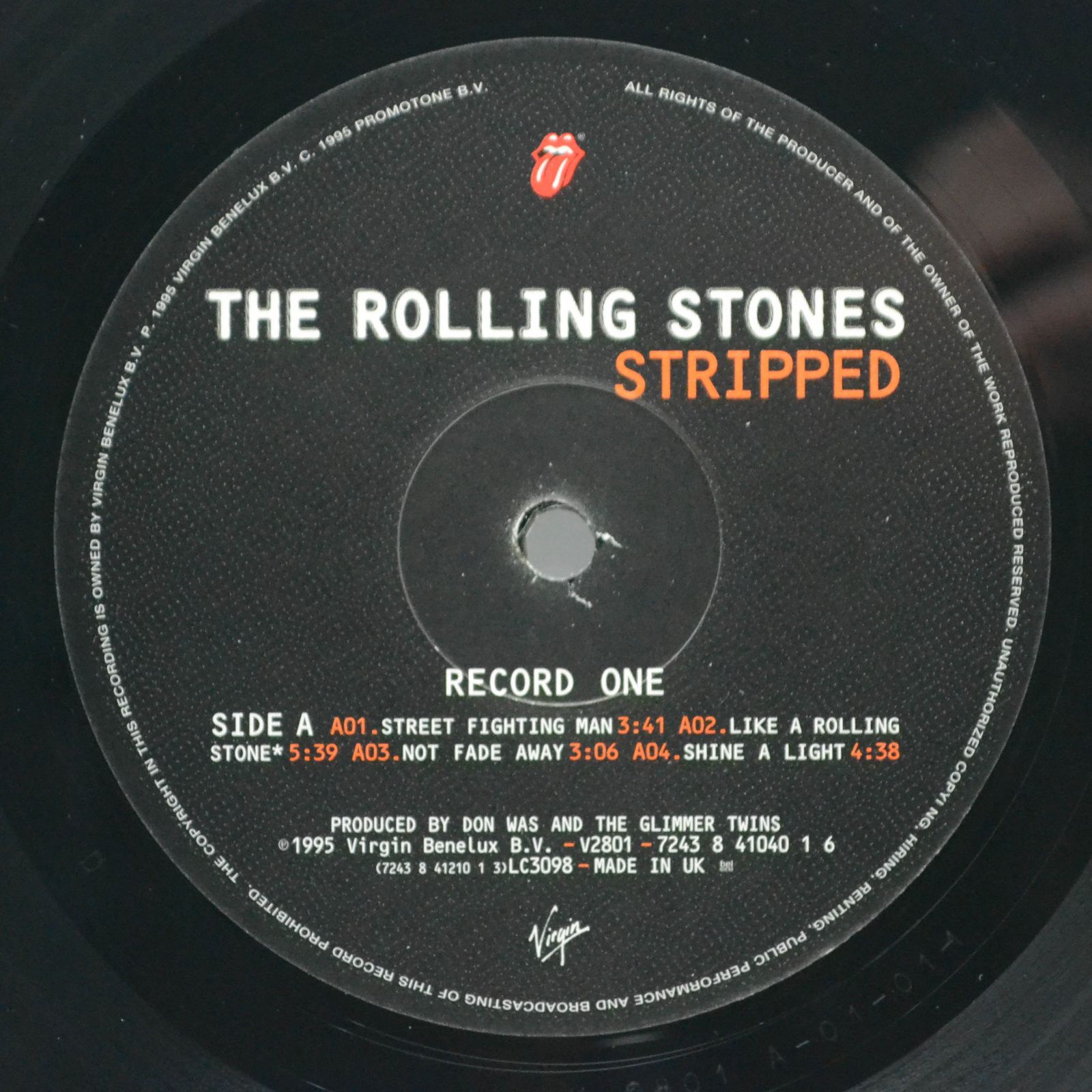 Rolling Stones — Stripped (2LP, 1-st, UK), 1995