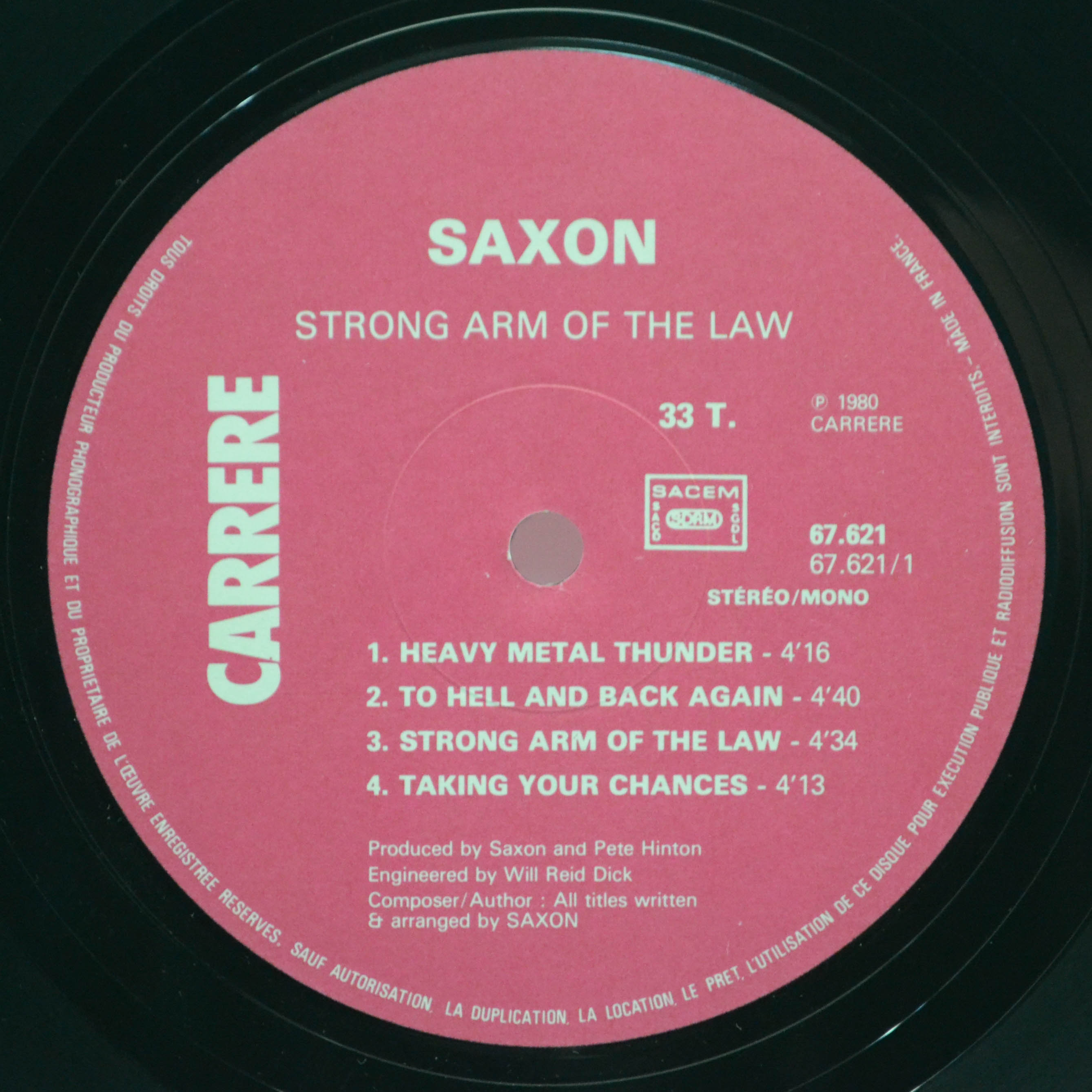 Saxon — Strong Arm Of The Law, 1980