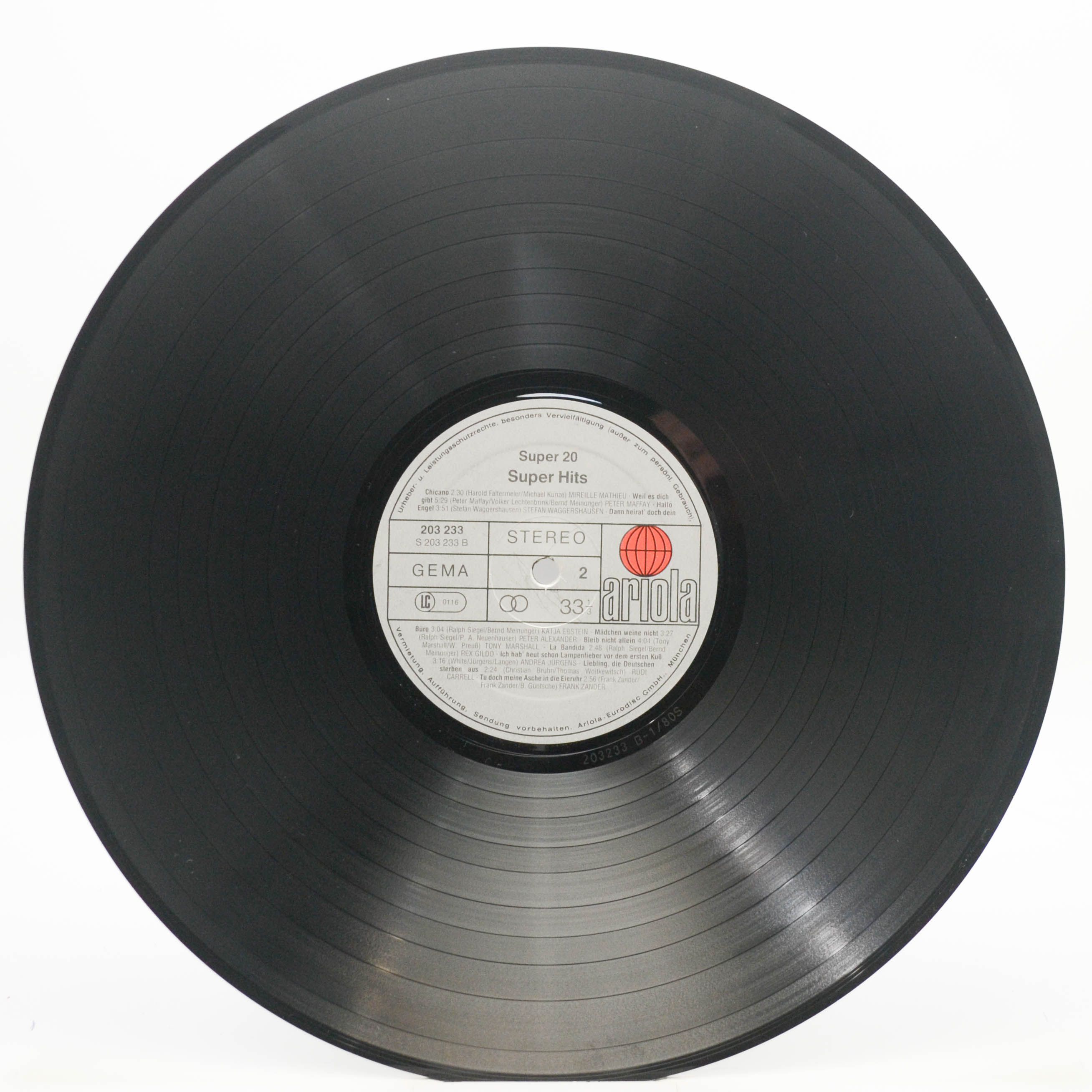 Various — Super 20 - Super Hits, 1980