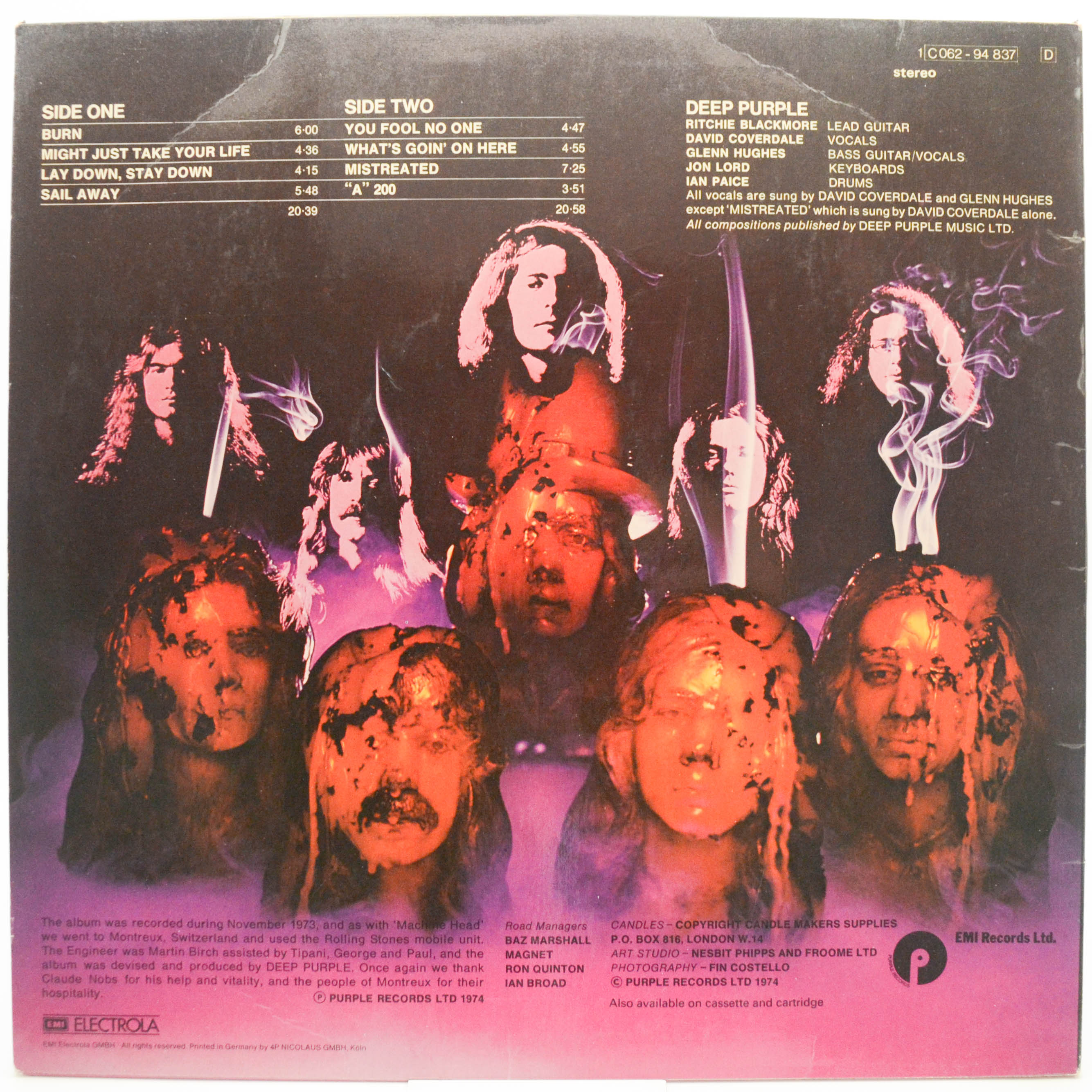 Deep Purple — Burn, 1974