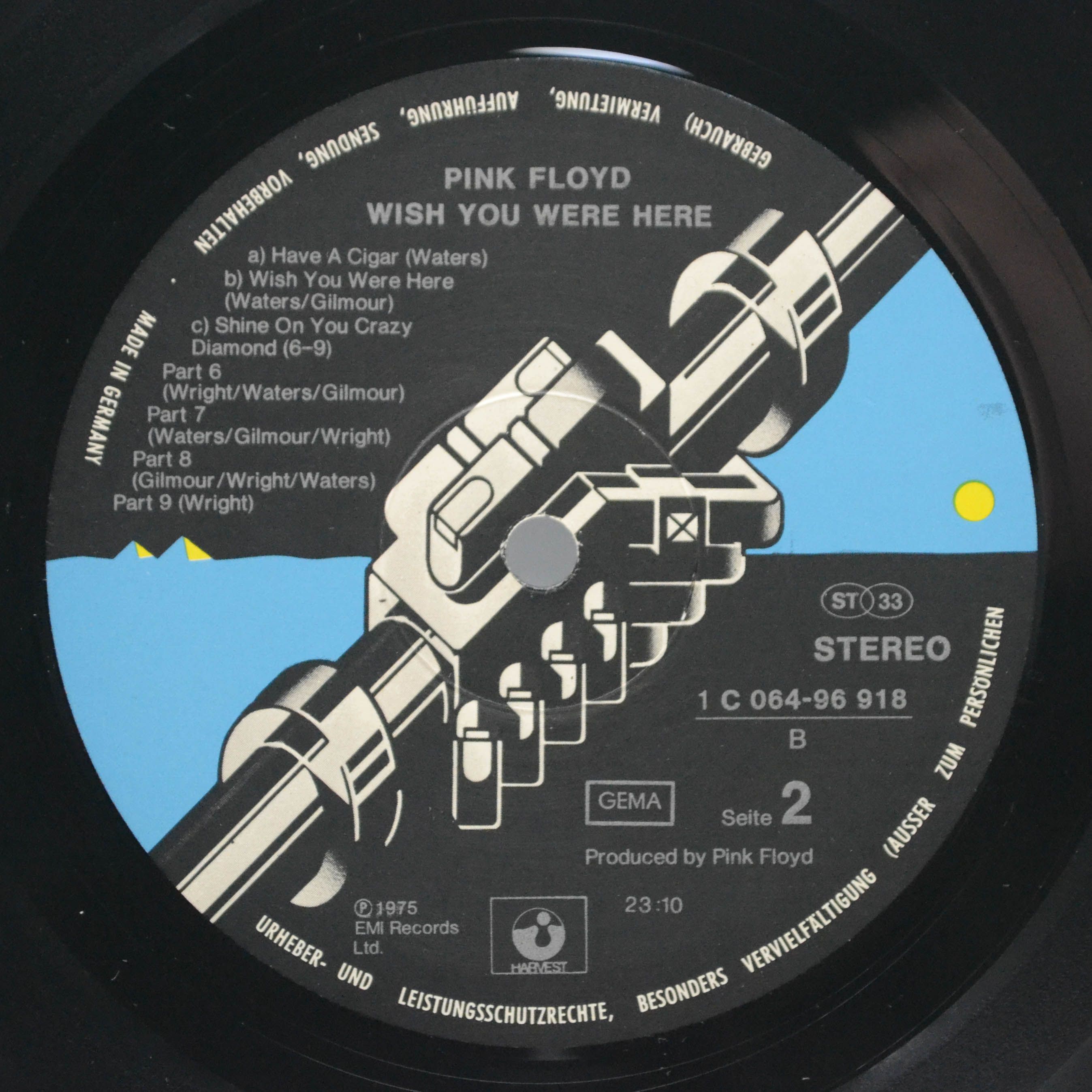 Виниловая пластинка Pink Floyd — Wish You Were Here, 1975