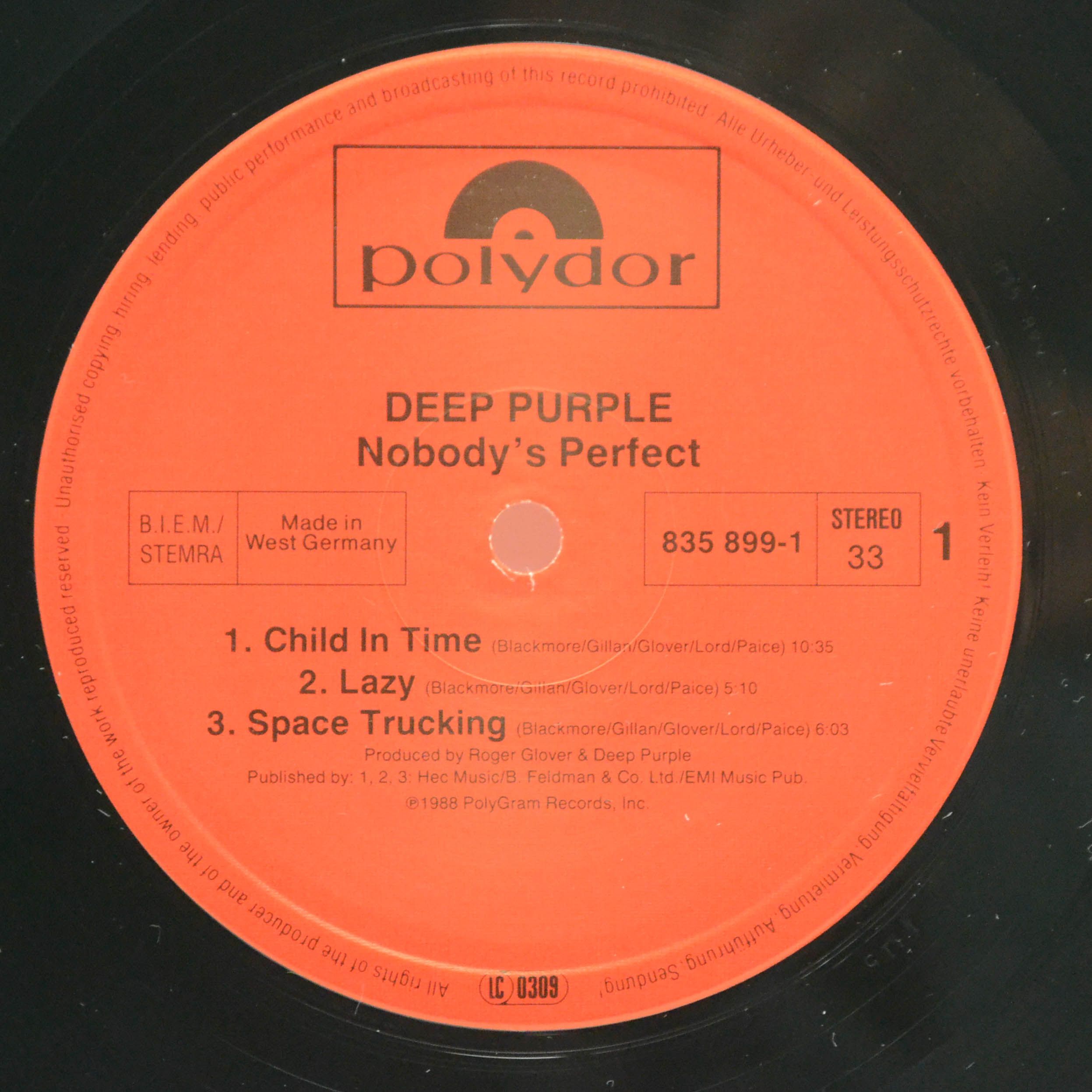 Deep Purple — Nobody's Perfect (2LP), 1988