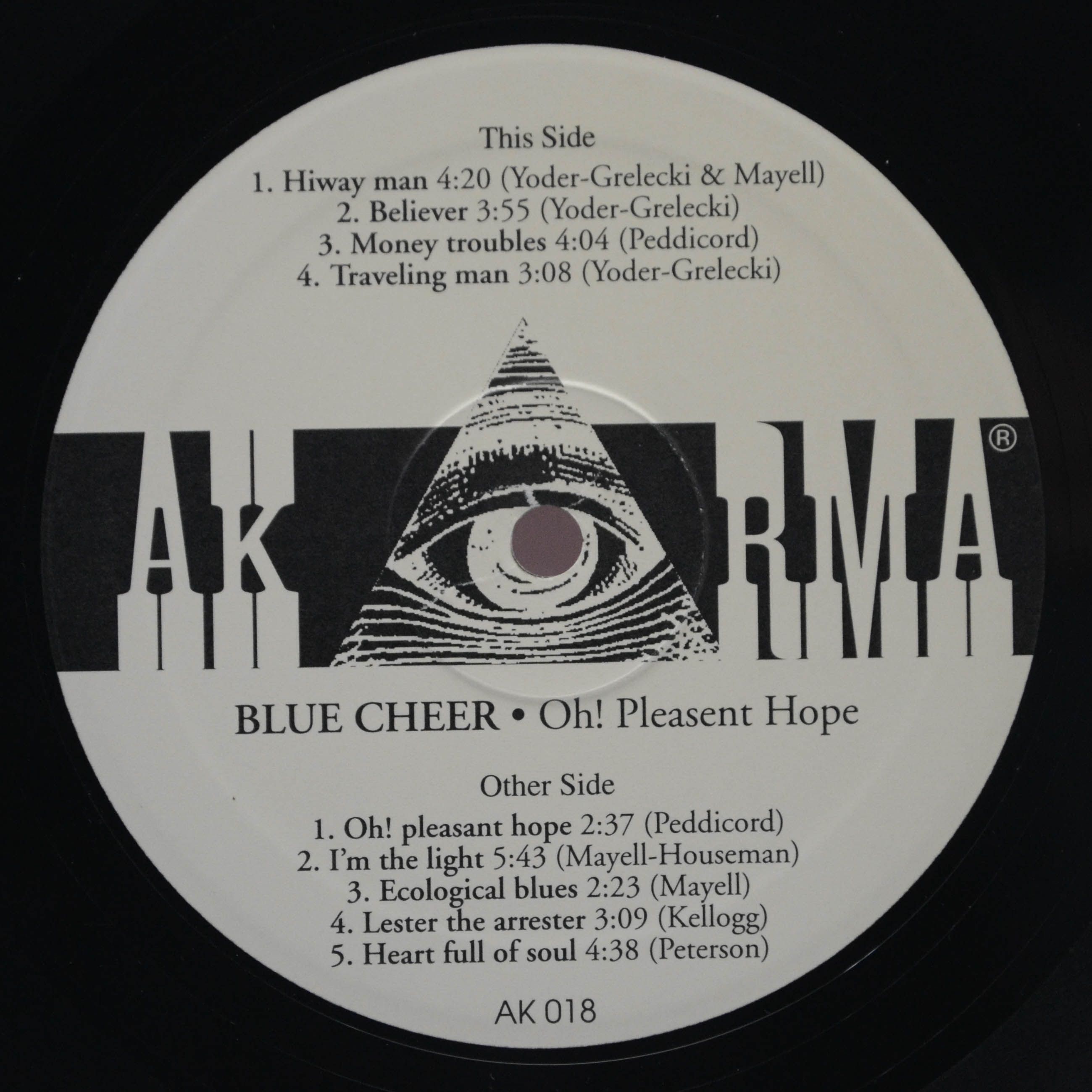 Виниловая пластинка Blue Cheer — Oh! Pleasant Hope, 1971