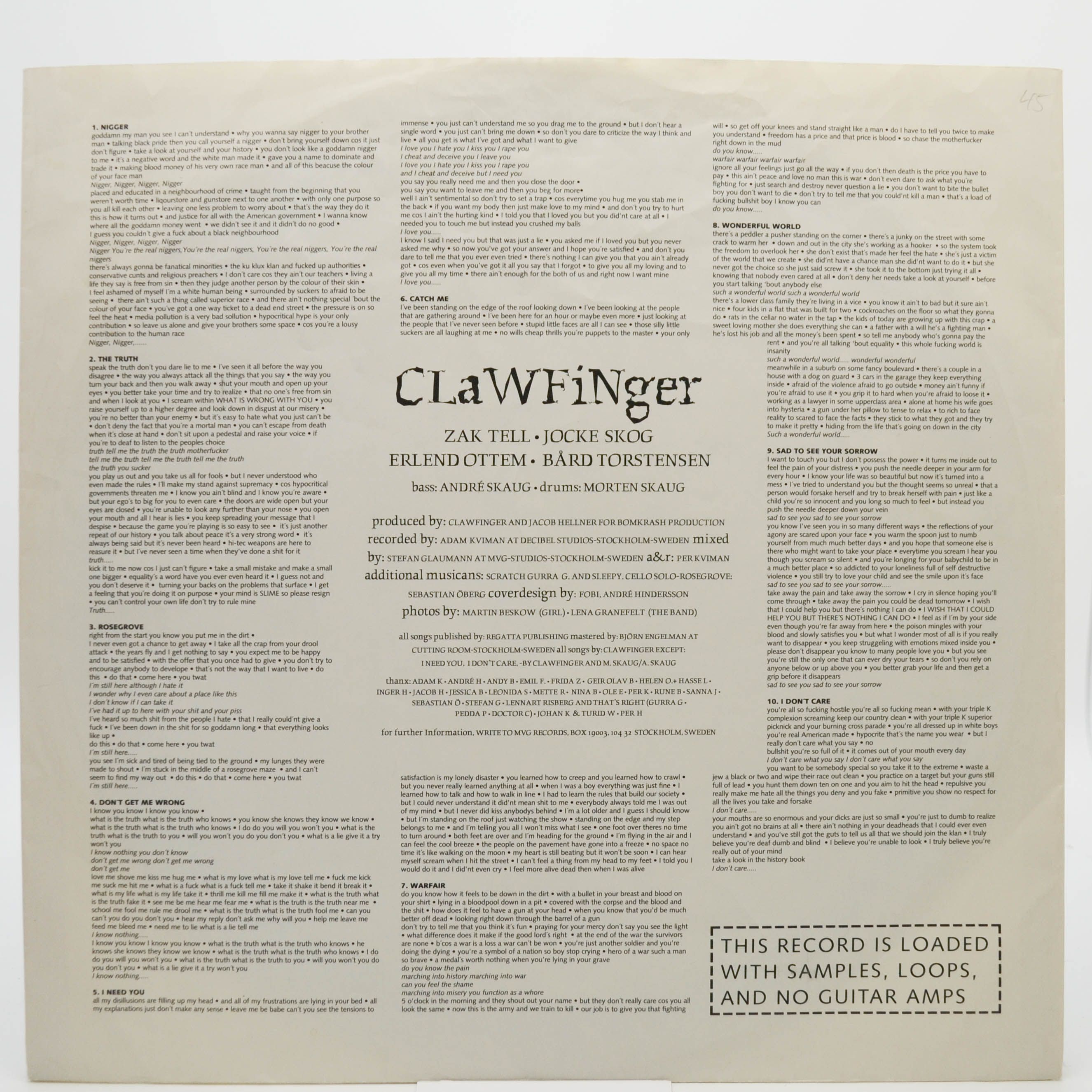 Clawfinger — Deaf Dumb Blind, 1993