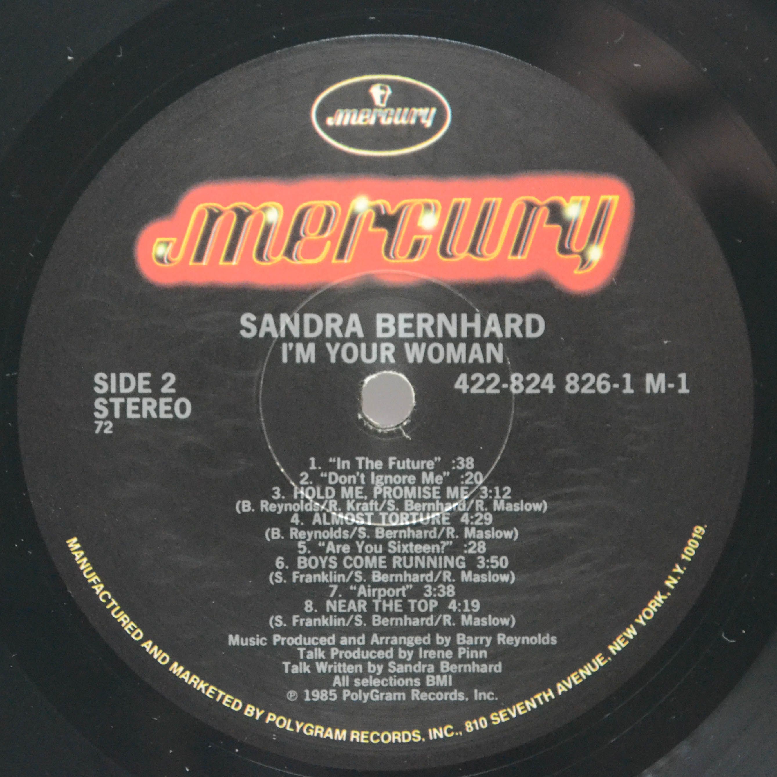 Виниловая пластинка Sandra Bernhard — I'm Your Woman (USA), 1985