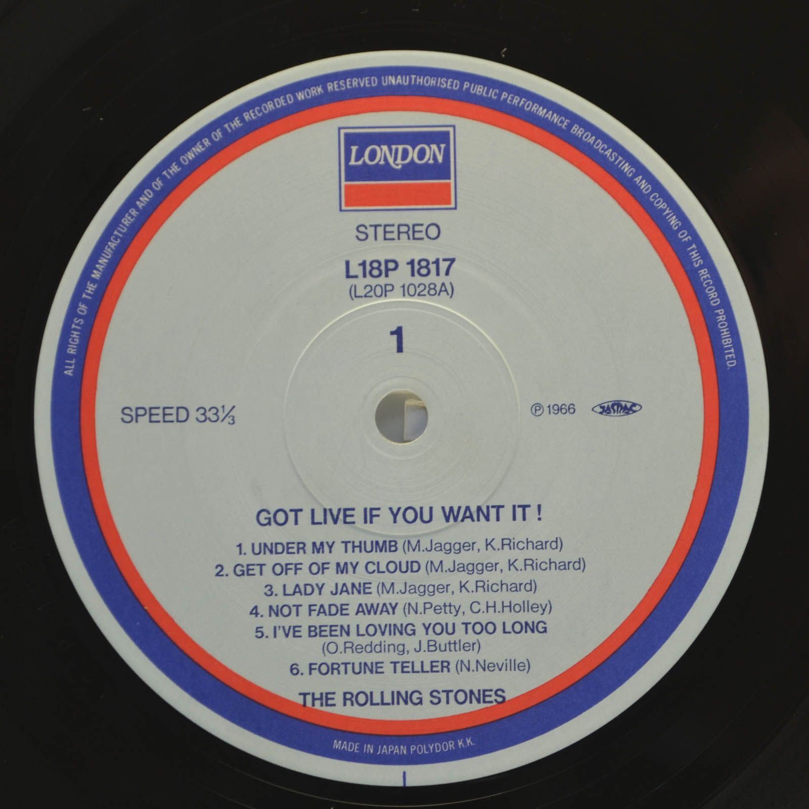 Rolling Stones — Got Live If You Want It!, 1966