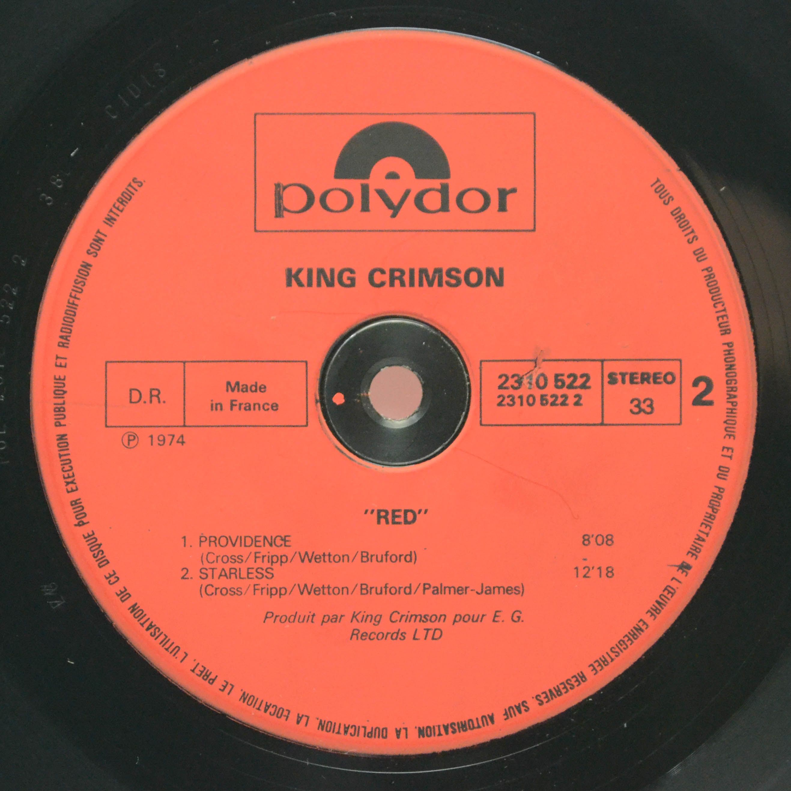 King Crimson — Red, 1977