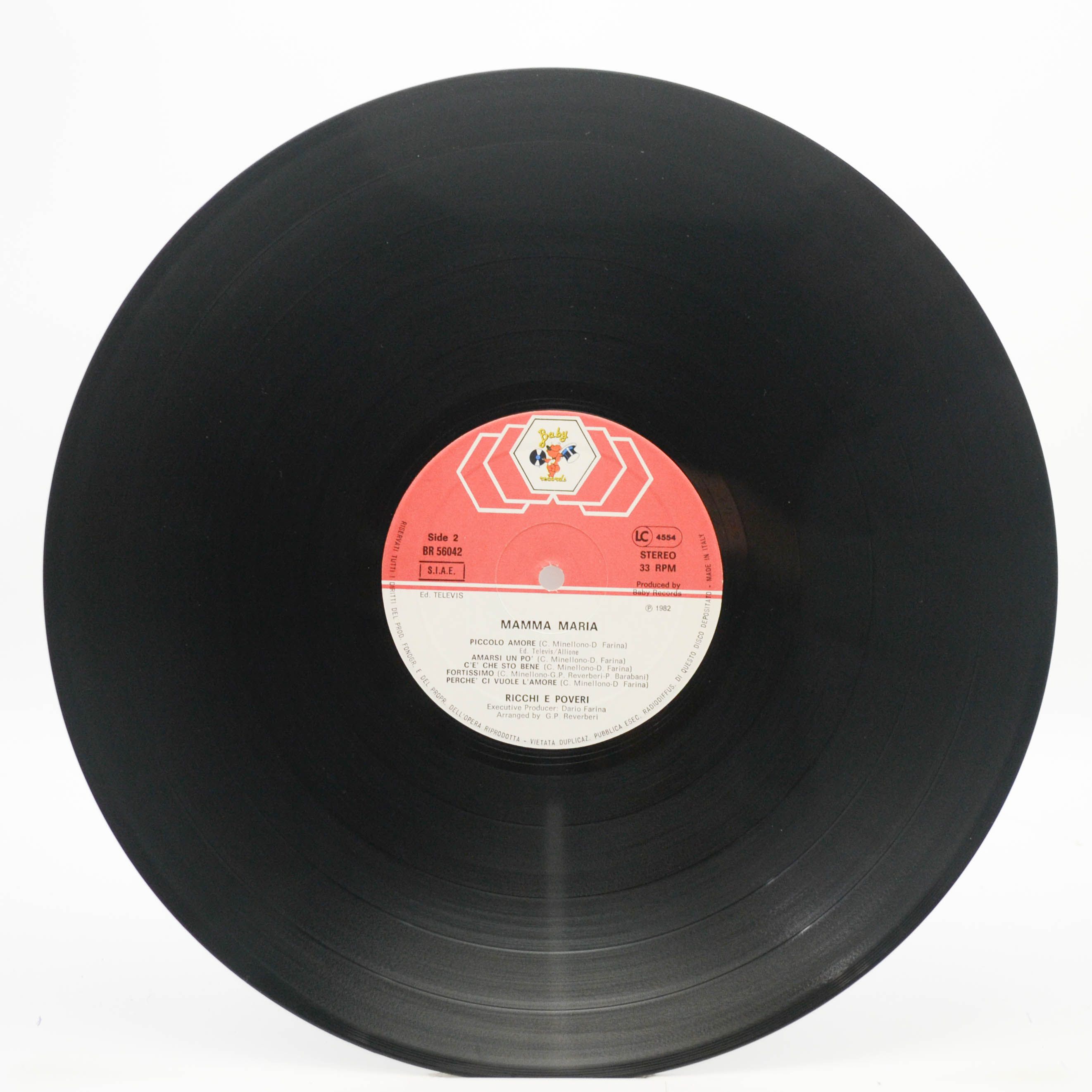 Виниловая пластинка Ricchi & Poveri — Mamma Maria (Italy), 1982