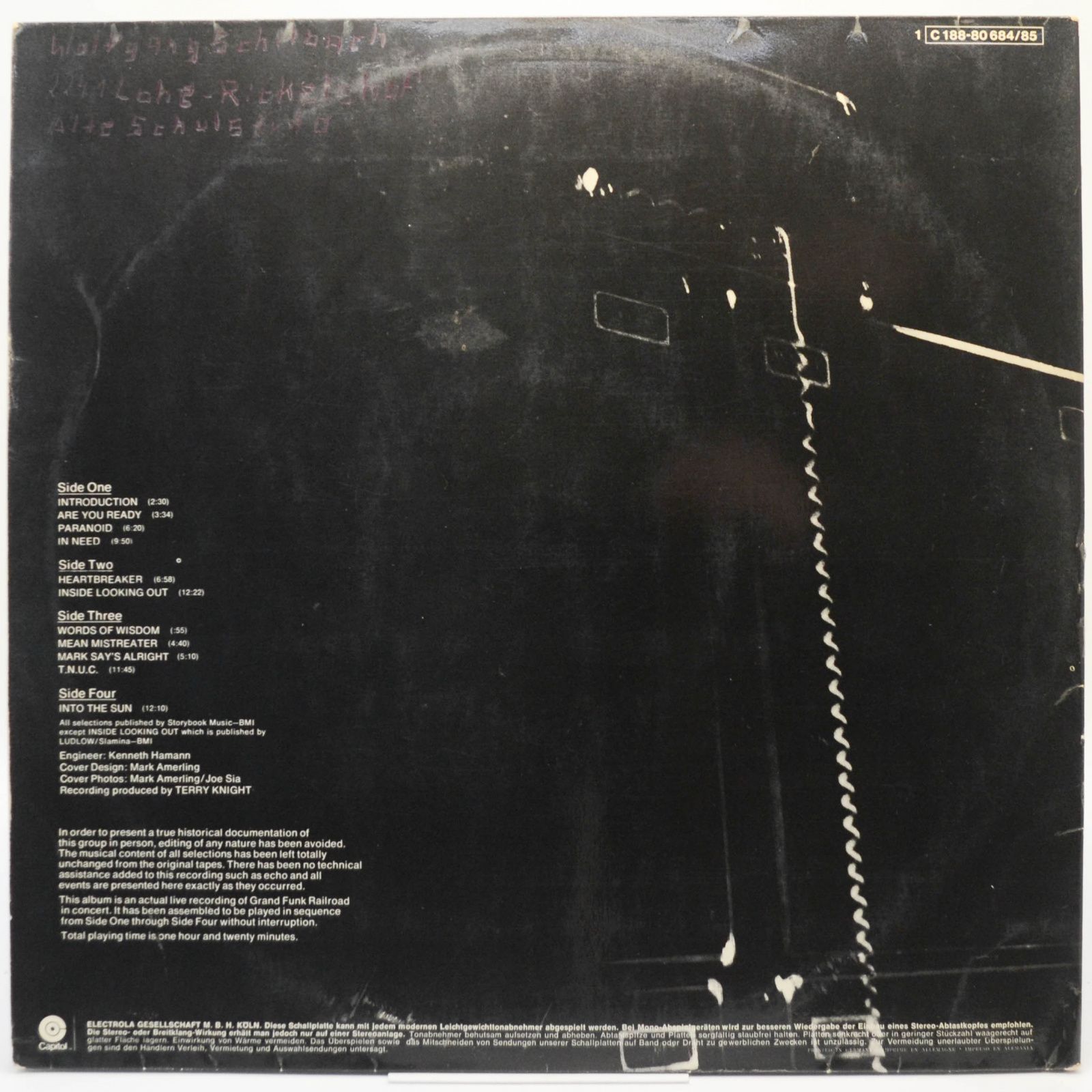 Виниловая пластинка Grand Funk — Live Album (2LP), 1970