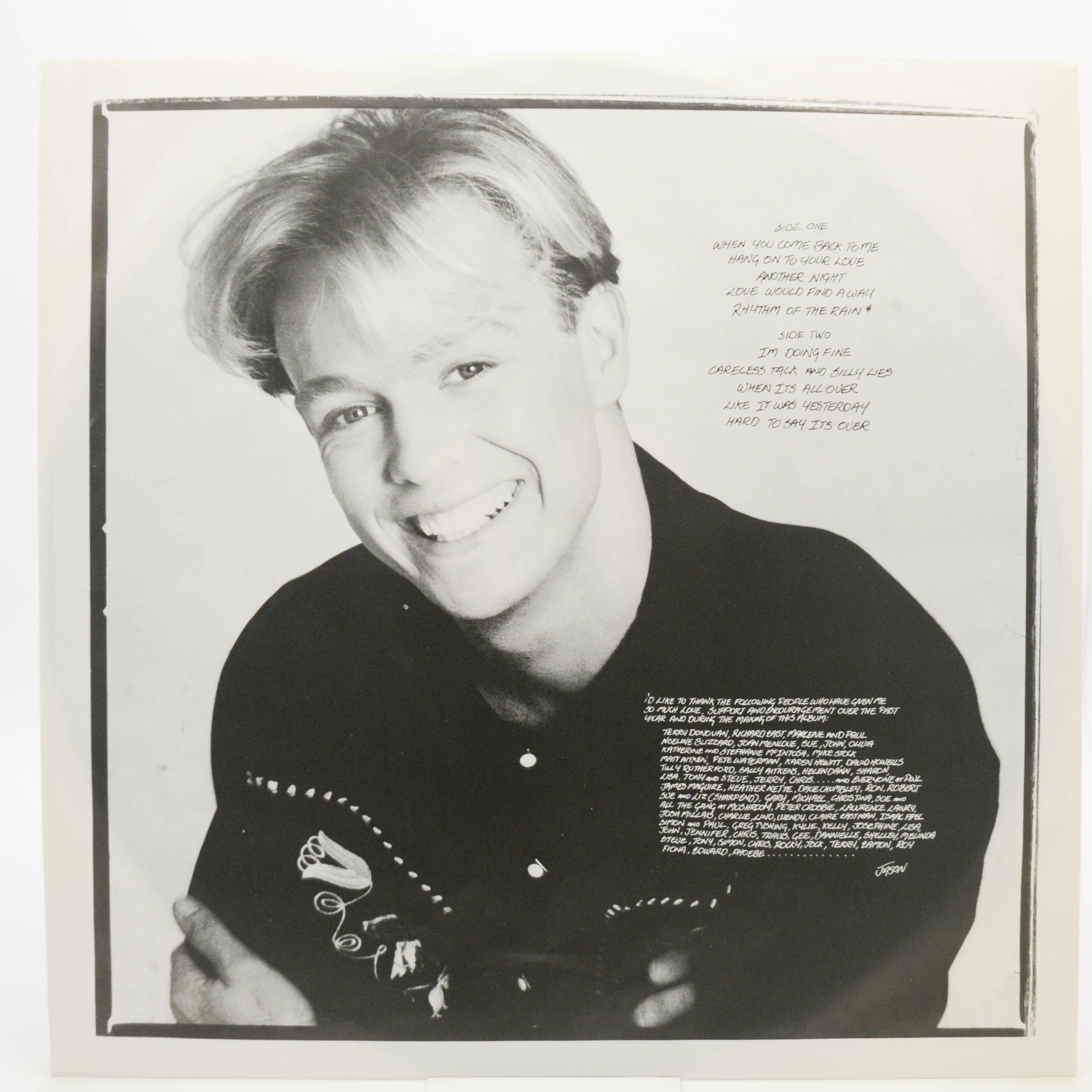 Виниловая пластинка Jason Donovan — Between The Lines, 1990