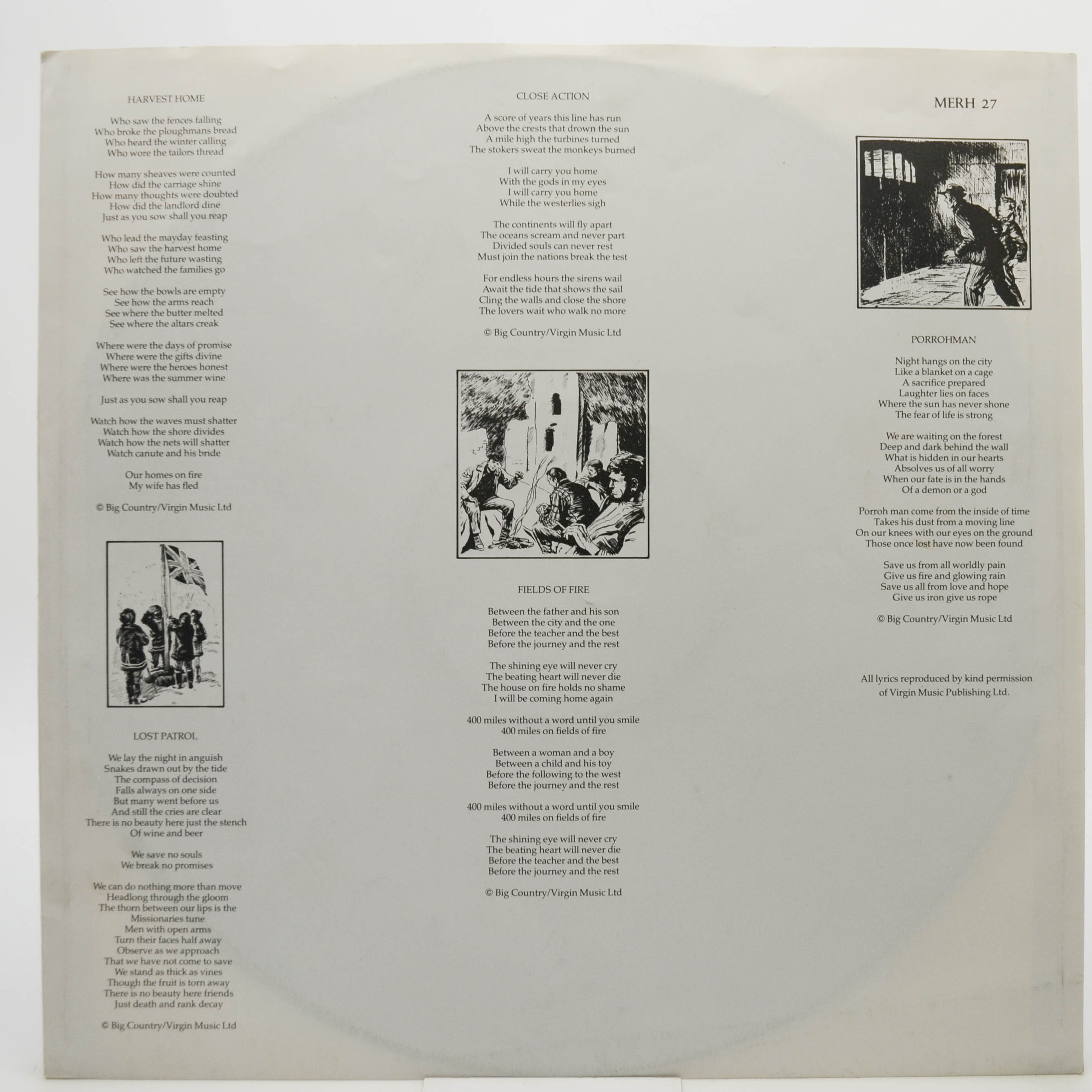 Виниловая пластинка Big Country — The Crossing (1-st, UK), 1984