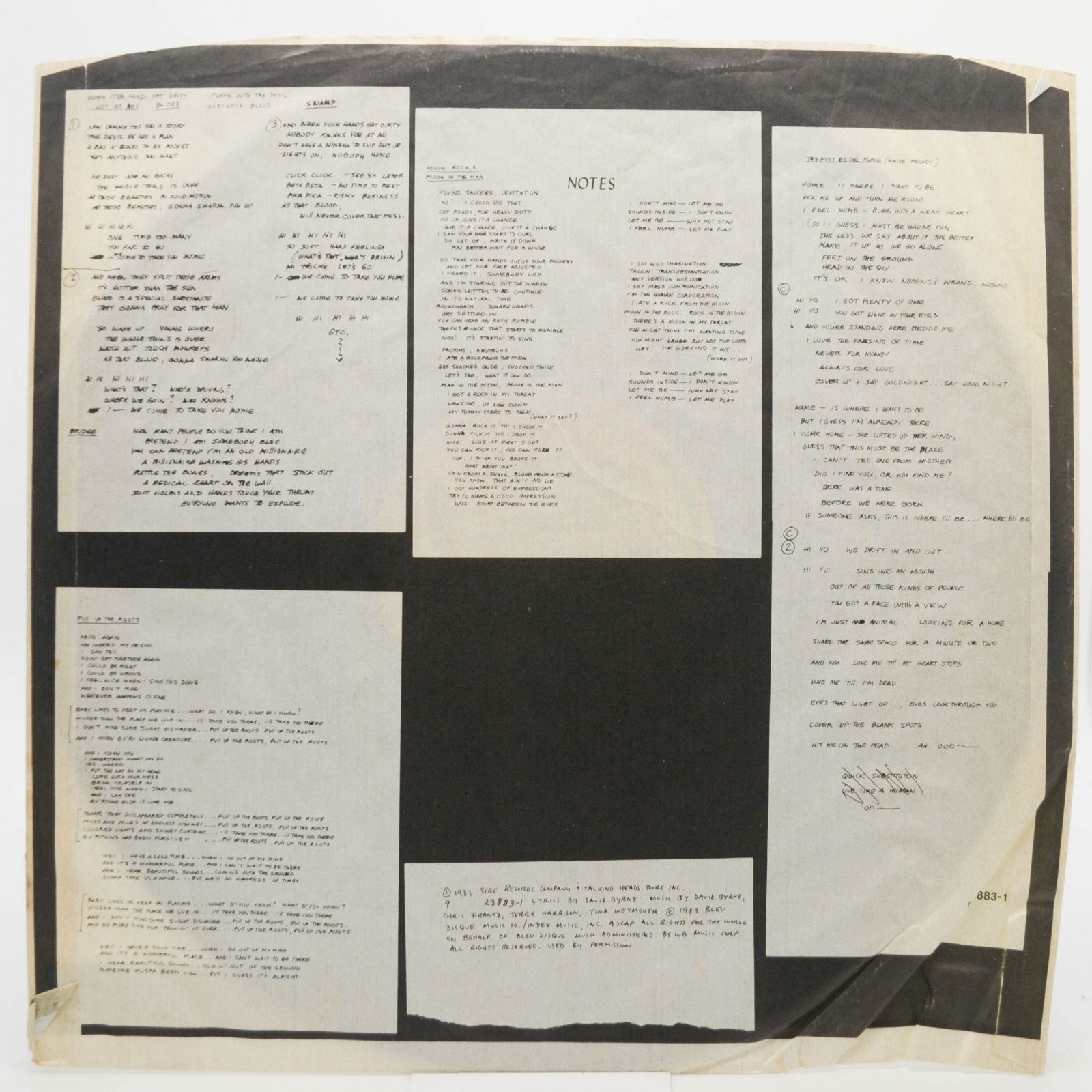 Виниловая пластинка Talking Heads — Speaking In Tongues, 1983