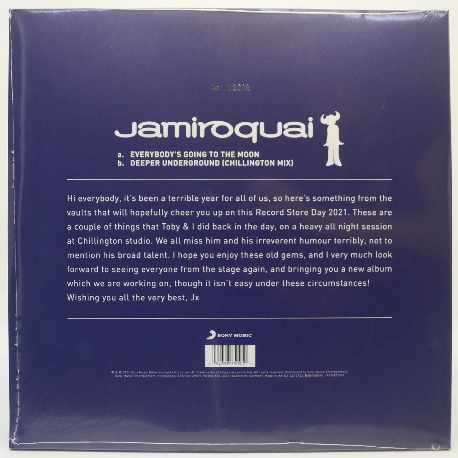 Виниловая пластинка Jamiroquai — Everybody's Going To The Moon, 2021