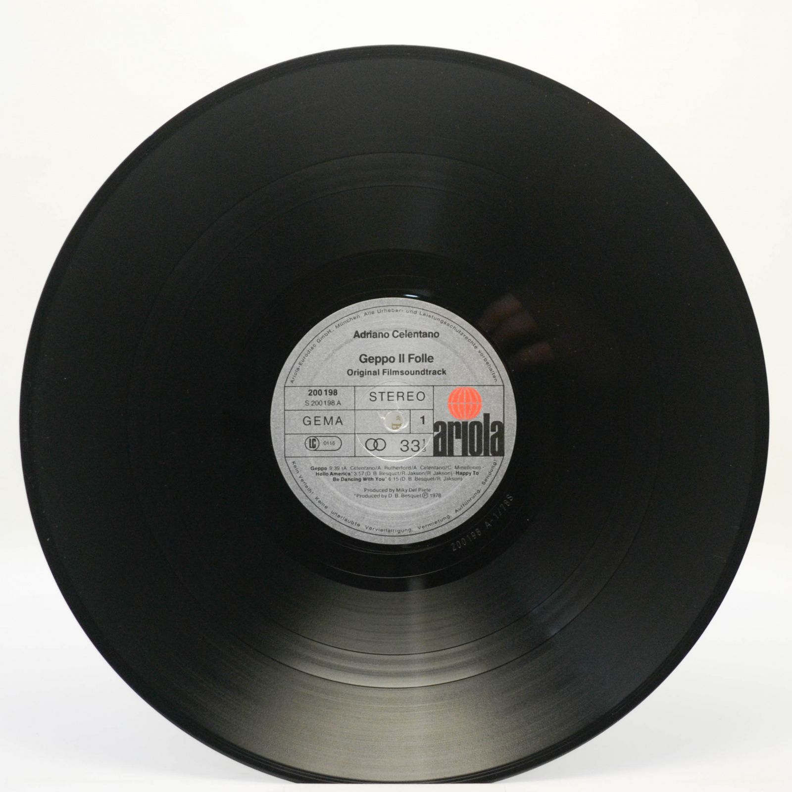Adriano Celentano — Geppo Il Folle, 1978